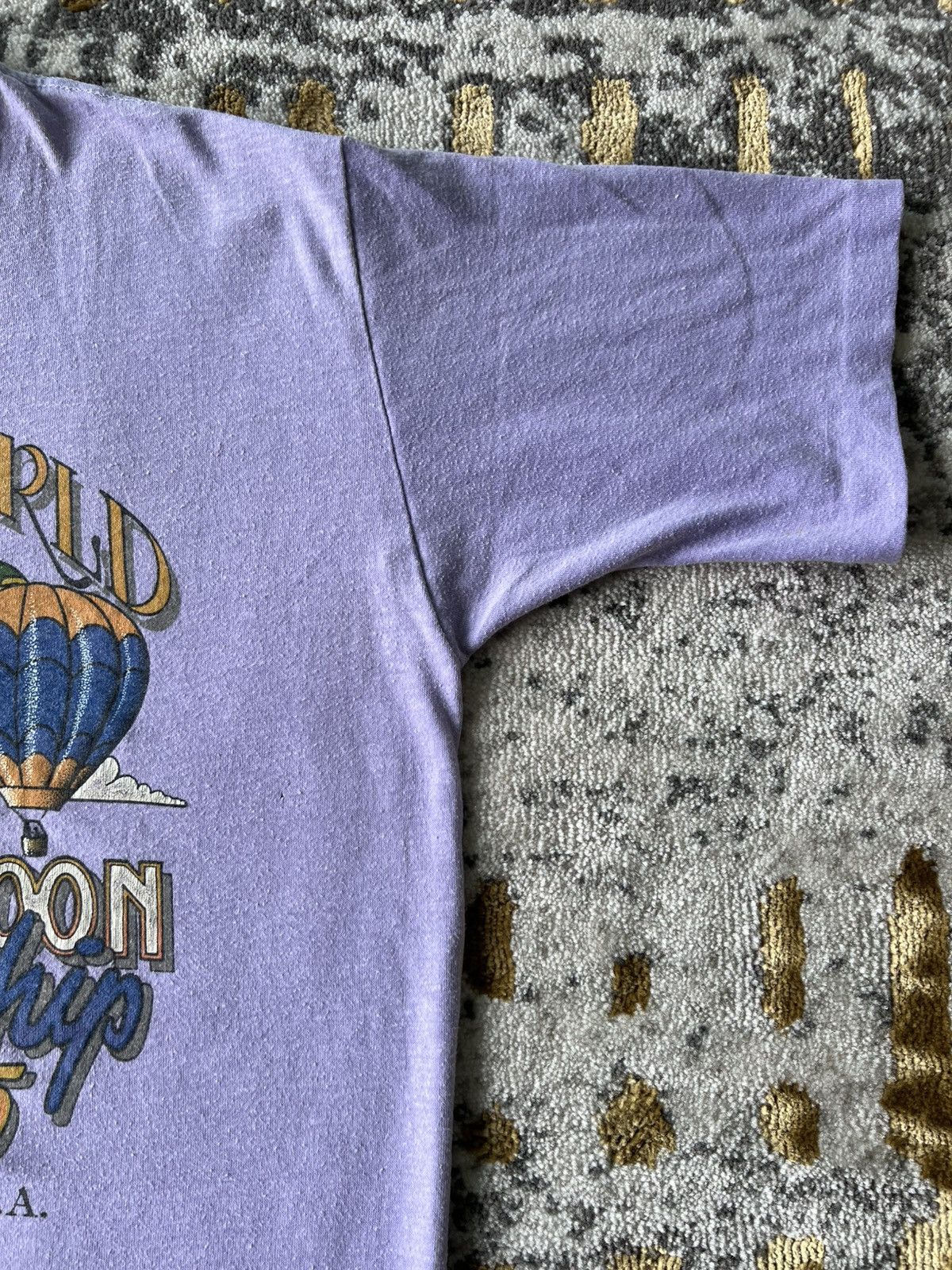 Vintage 80s Hot Air Balloon Championship Festival t shirt Size US L / EU 52-54 / 3 - 6 Thumbnail