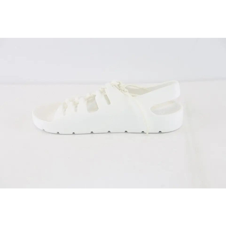Bottega Veneta o1rshd1 Gel Rubber Jelly Sandal in Chalk Size US 12 / EU 45 - 1 Thumbnail