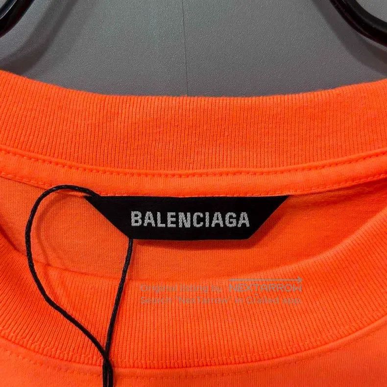 Balenciaga Balenciaga Orange seven languages logo short-sleeve Size US S / EU 44-46 / 1 - 5 Thumbnail