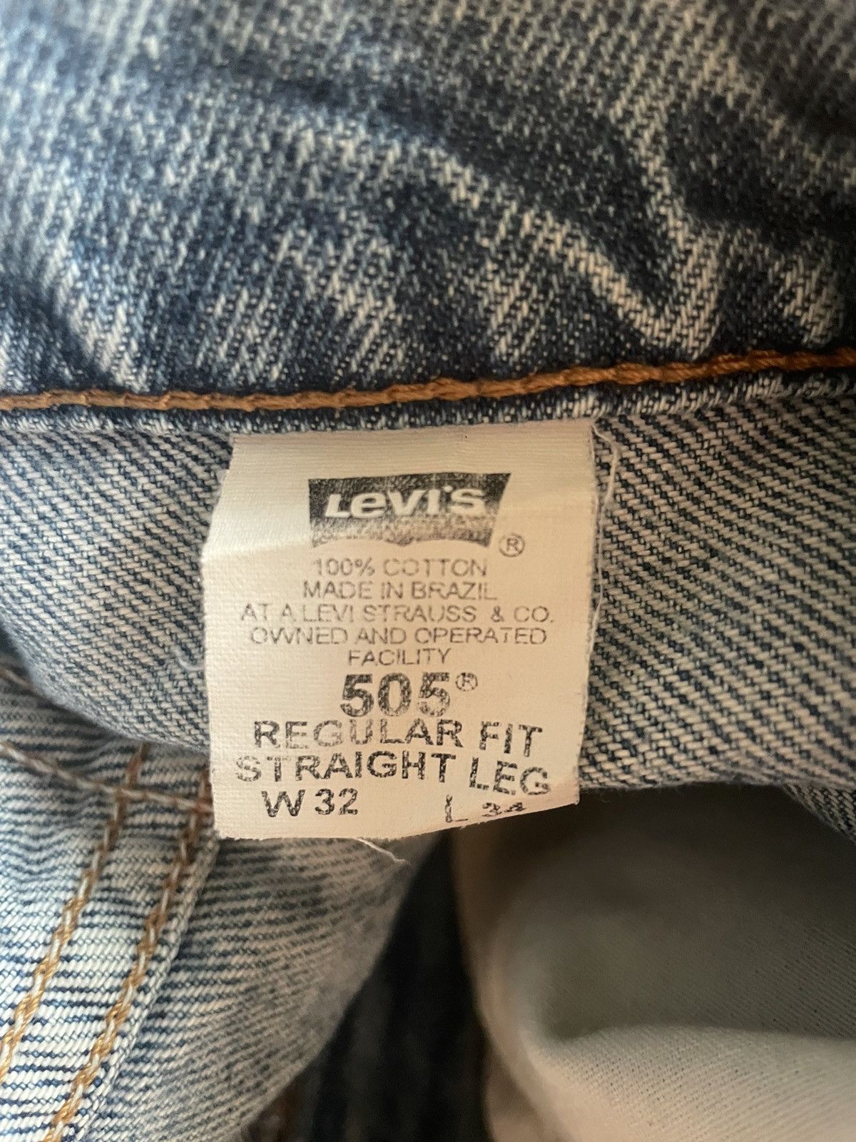 Levi's × Vintage 1997 Vintage Levis 505 Orange Tab Size US 32 / EU 48 - 6 Thumbnail