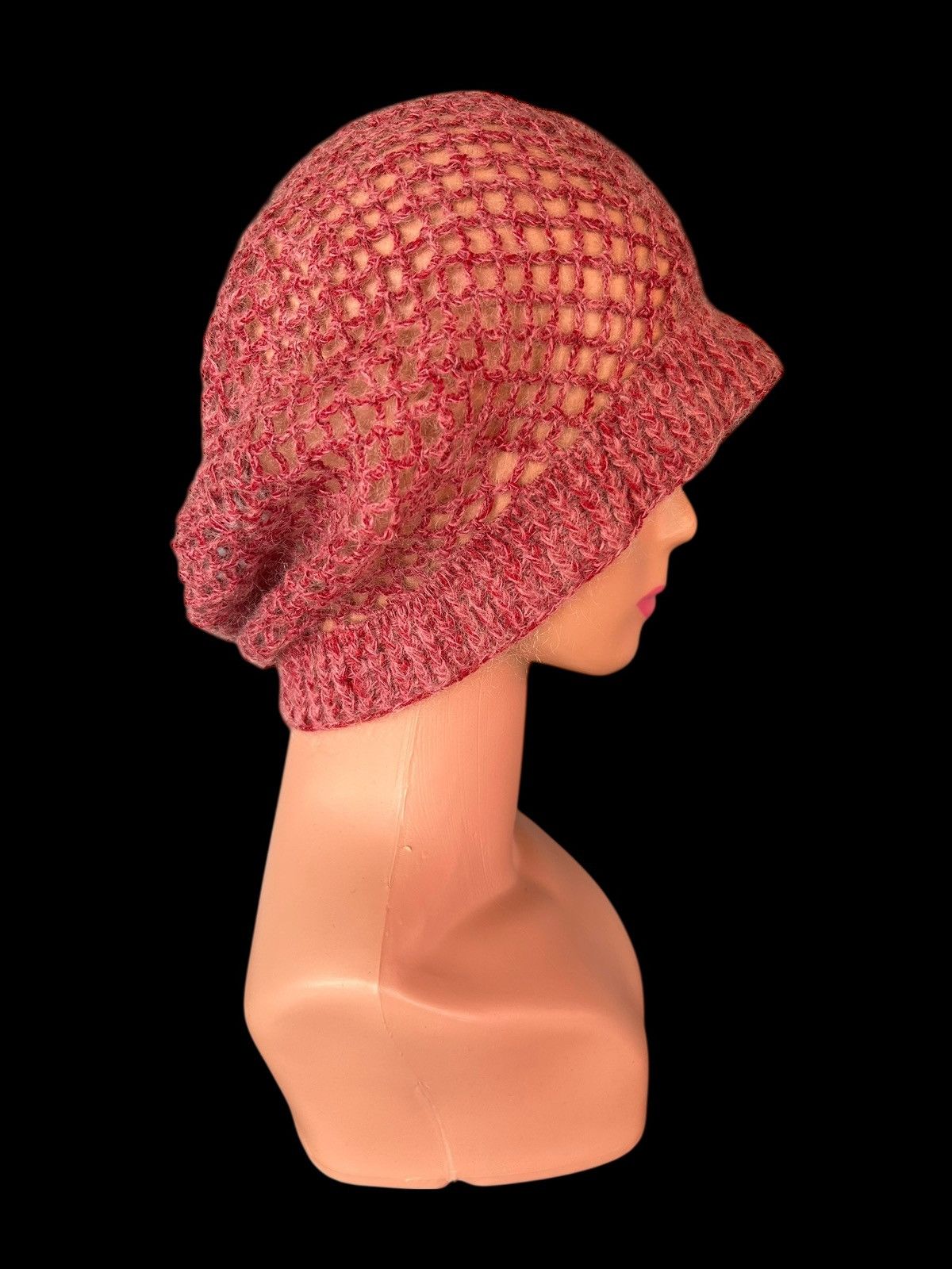 Kapital Crochet Knitted Handmade Hairy big Beanie Hats Size ONE SIZE - 4 Thumbnail