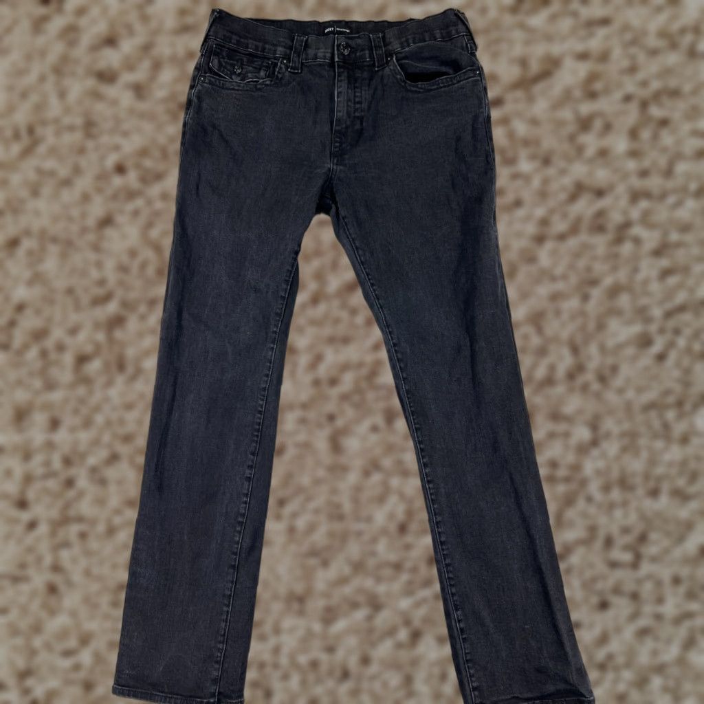 True Religion True Religion Jeans Mens Relaxed Straight Leg 36x32 Black Cotton Blend Size US 36 / EU 52 - 1 Thumbnail