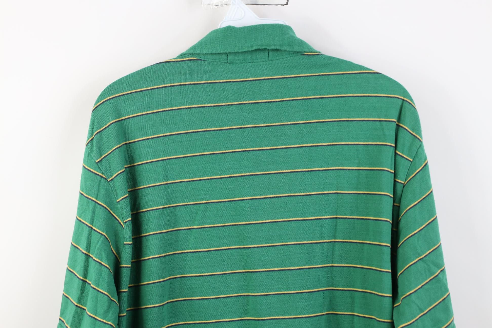 Vintage Vintage 90s Y2K Streetwear Striped Long Sleeve Polo Shirt Size US L / EU 52-54 / 3 - 11 Thumbnail