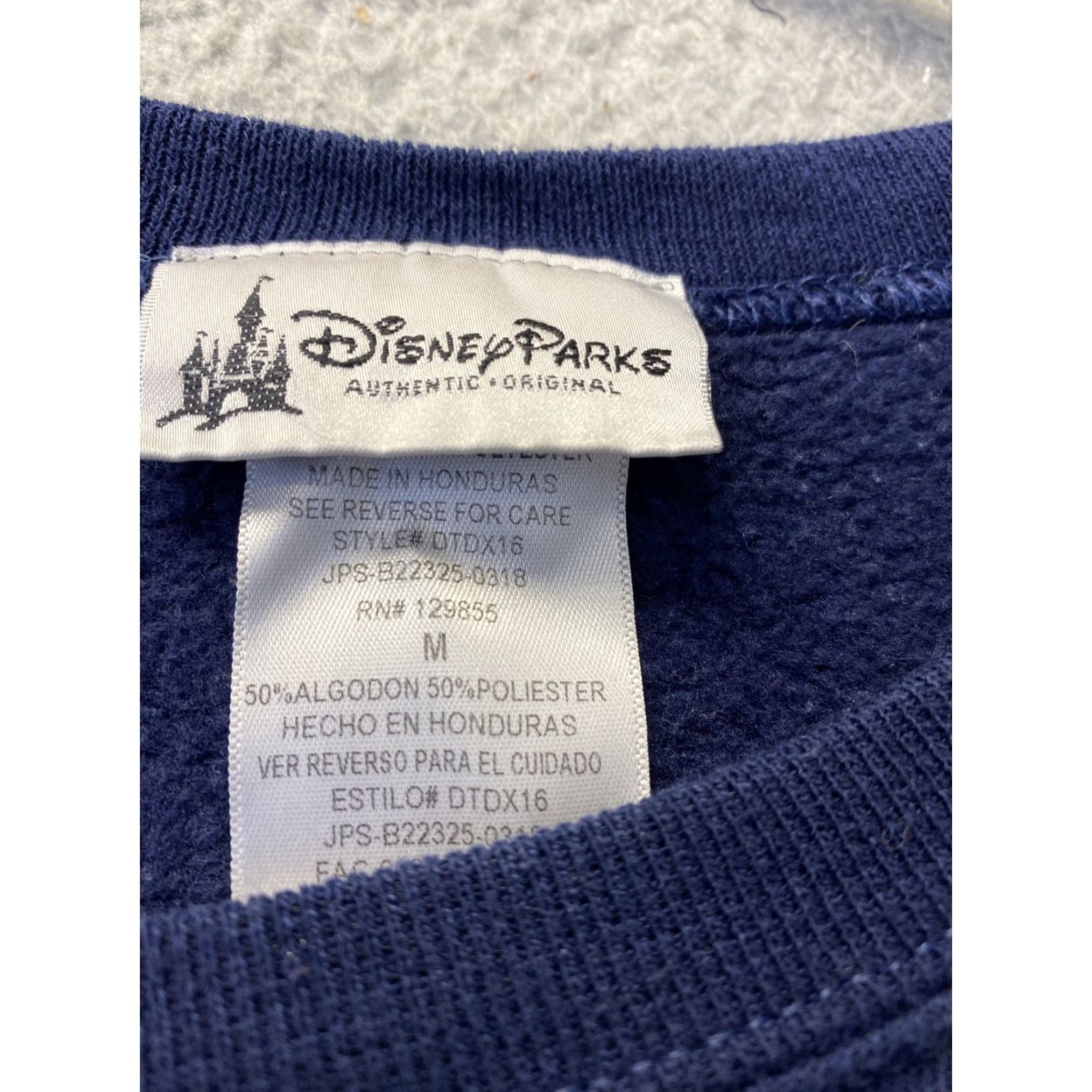 Disney VINTAGE Disney Parks Sweater M Adult Navy Blue Pullover Logo Casual Mens Size US M / EU 48-50 / 2 - 4 Thumbnail