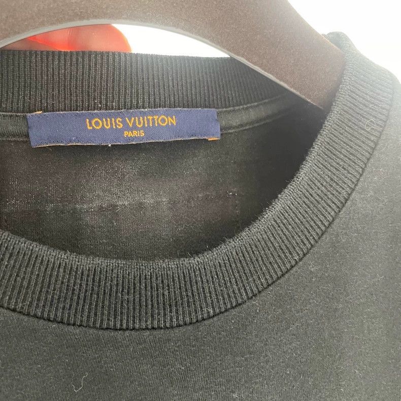 Louis Vuitton Louis Vuitton Black gesture full logo short sleeve 2501-Nex Size US L / EU 52-54 / 3 - 4 Thumbnail