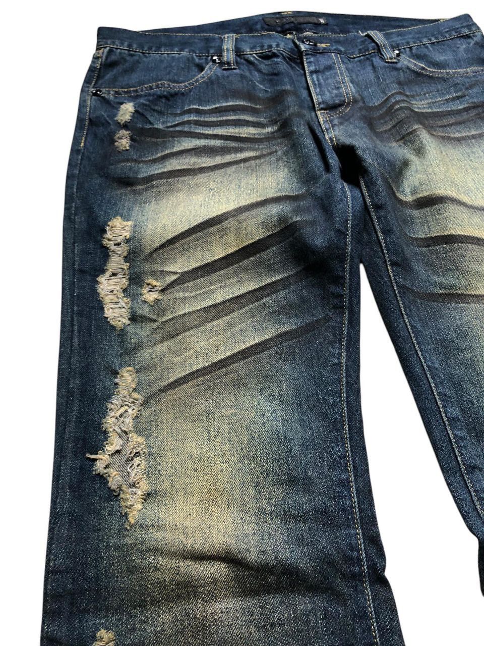 GOSTAR DE FUGA × If Six Was Nine × Le Grande Bleu (L.G.B.) Fuga Distressed Rusty Flare Jeans Size US 33 - 5 Thumbnail