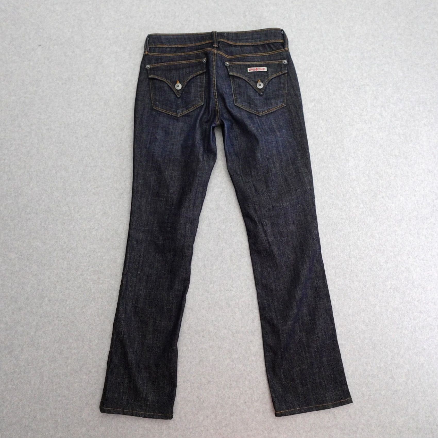 Hudson Hudson Jeans Skinny Denim Dark Wash 26 Women 26x28 Distressed Pockets USA 2000s Womens Jeans Size 26" / US 2 / IT 38 - 2 Thumbnail