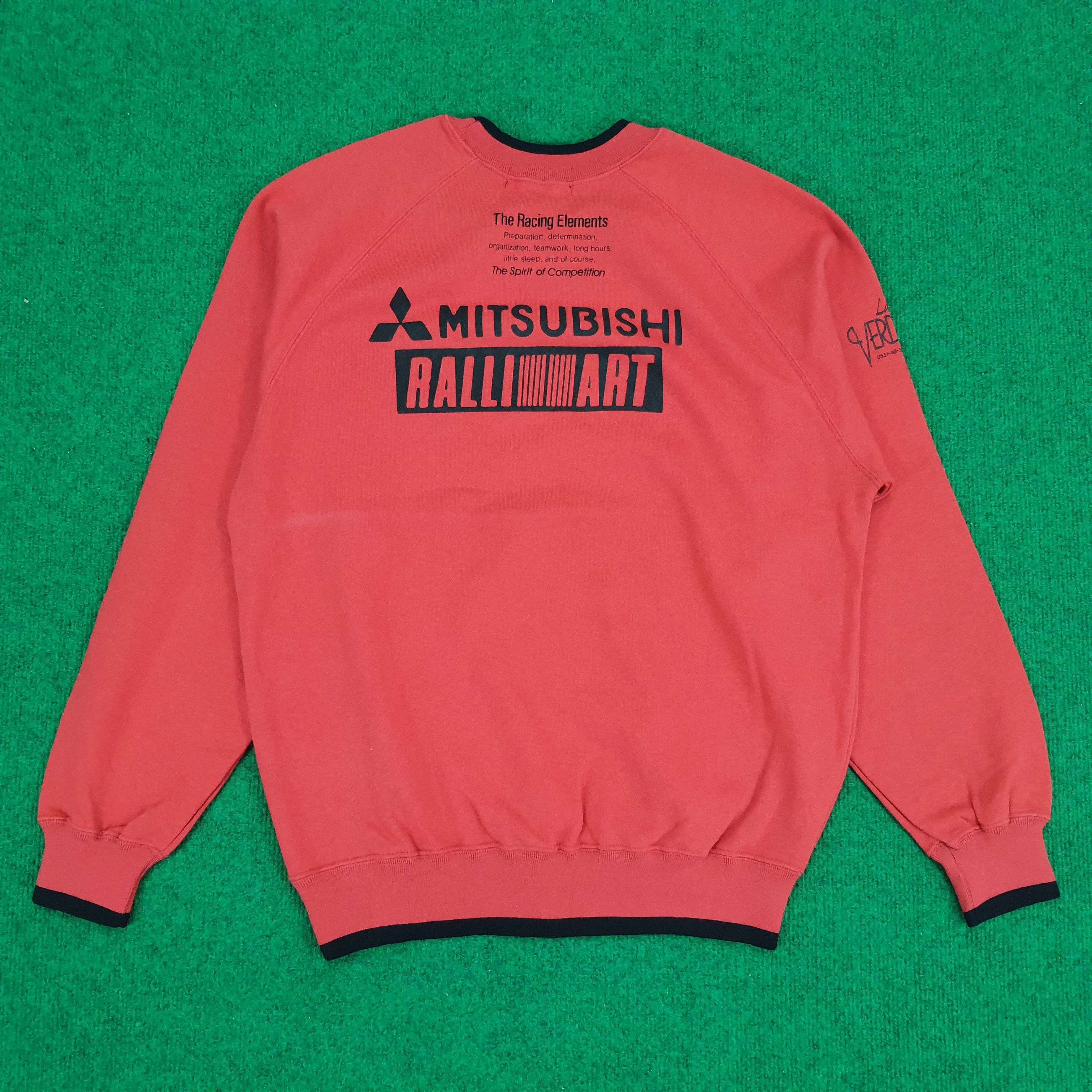 Japanese Brand × Vintage Vintage Mitsubishi RalliArt Motorsports Racing Sweatshirt Size US S / EU 44-46 / 1 - 1 Thumbnail