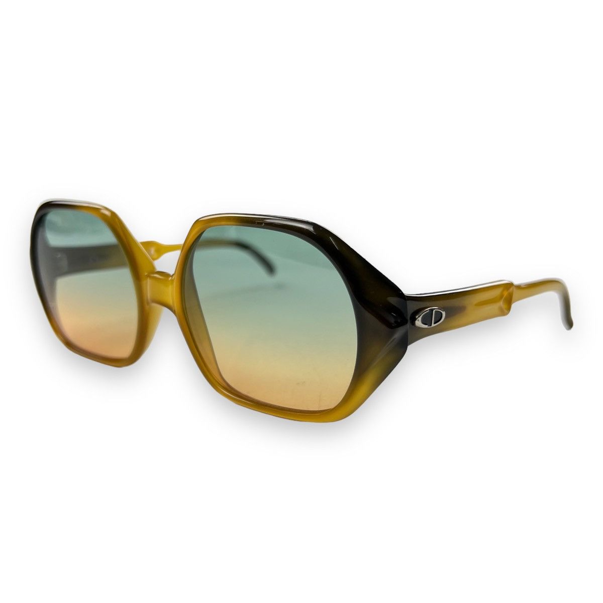 Dior Christian Dior Orange / Dark Green Sunglasses Gradient Lens Size ONE SIZE - 1 Thumbnail