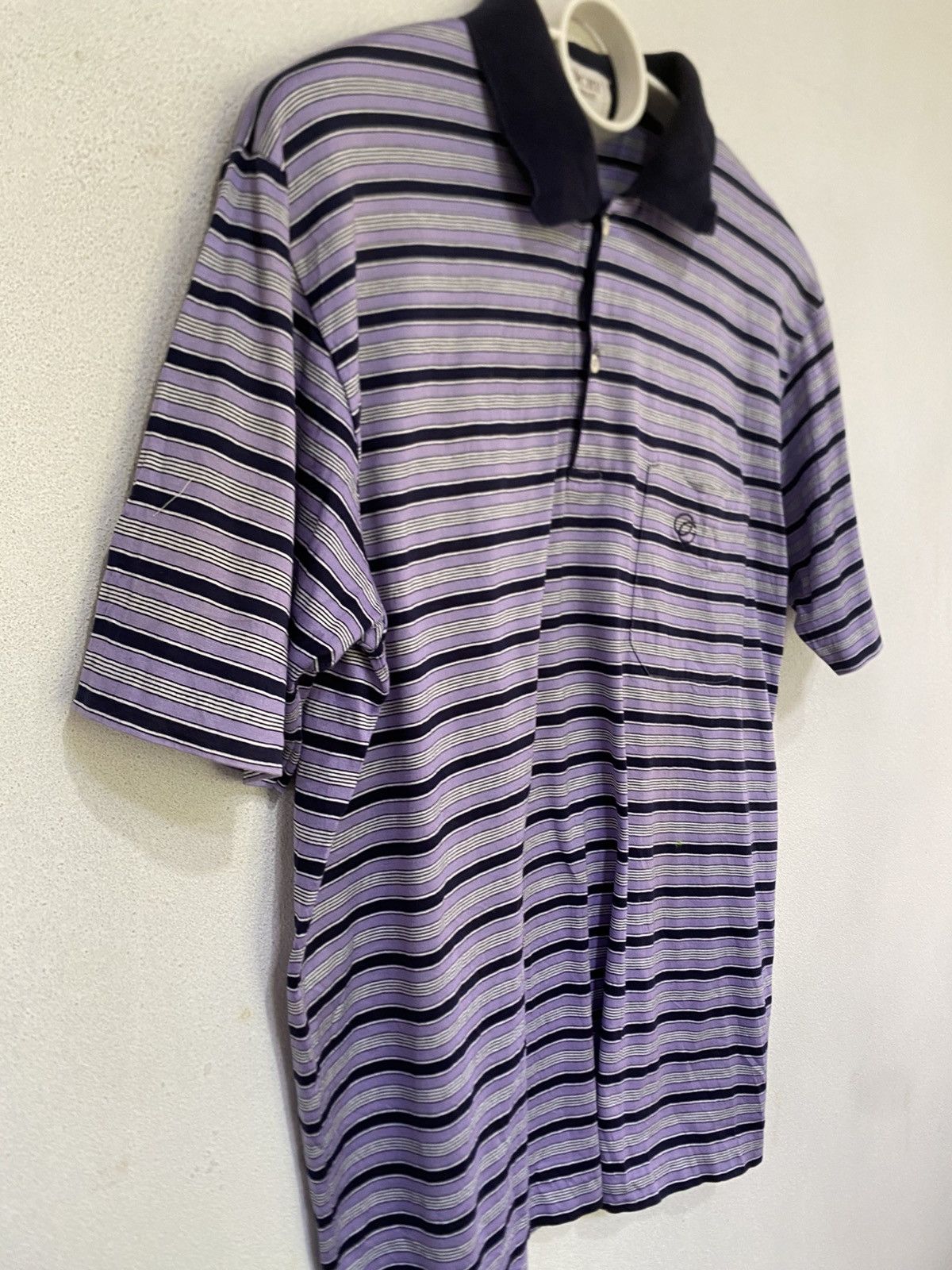 Givenchy Givenchy Gentleman Blue/Striped Collar T Shirt Size US M / EU 48-50 / 2 - 4 Thumbnail