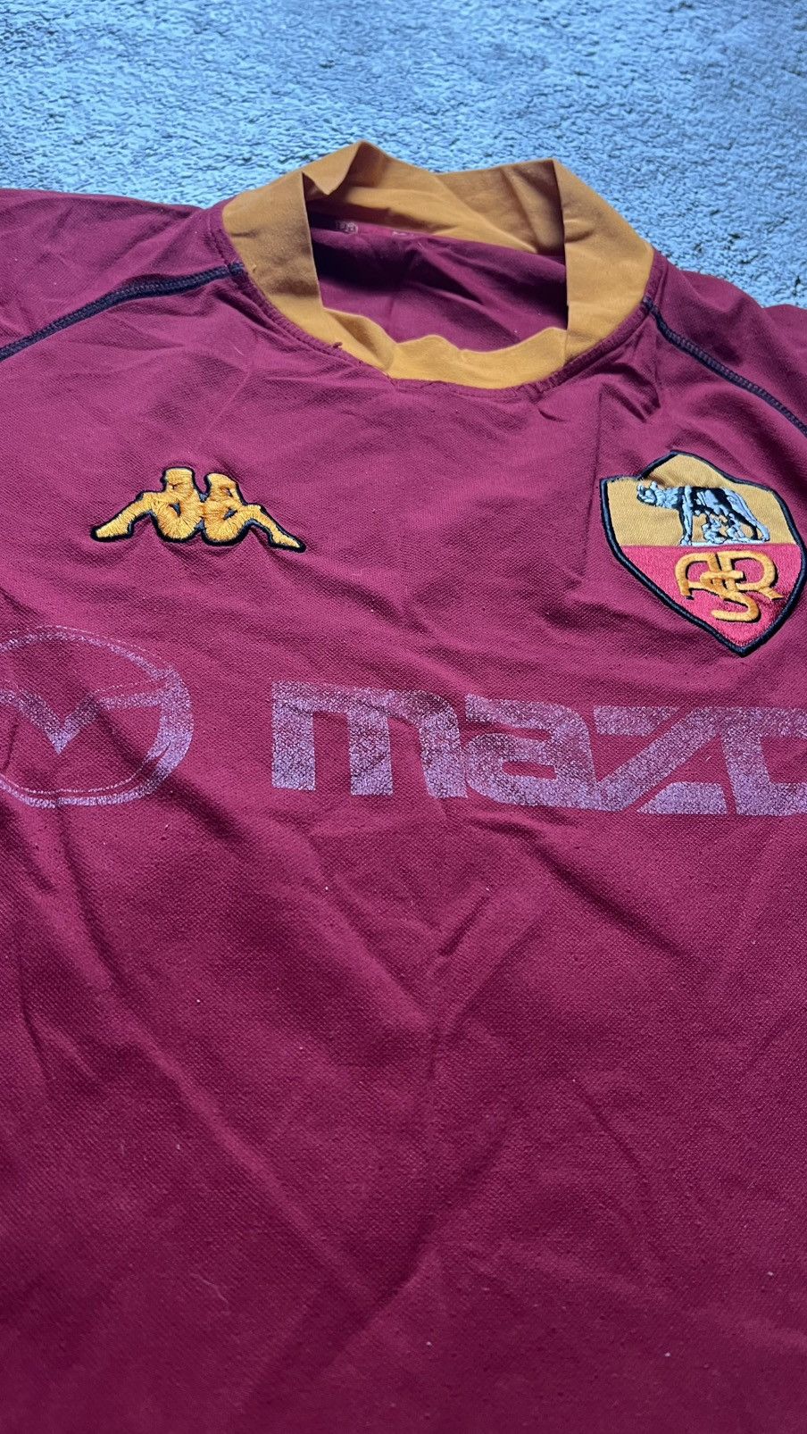 Kappa 2002-2003 AS Roma Italy🇮🇹 mazda kappa gara jersey vintage Y2K Size US L / EU 52-54 / 3 - 6 Thumbnail