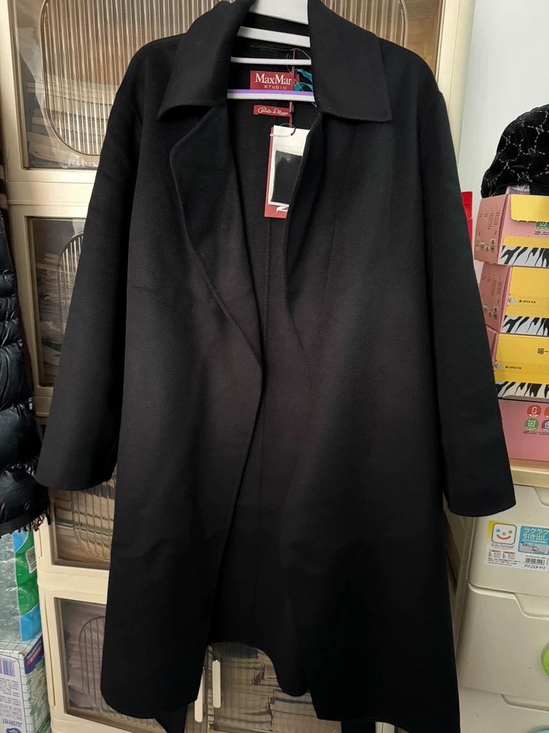 Max Mara Max Mara Genuine wool and cashmere black coat Size XS / US 0-2 / IT 36-38 - 4 Thumbnail