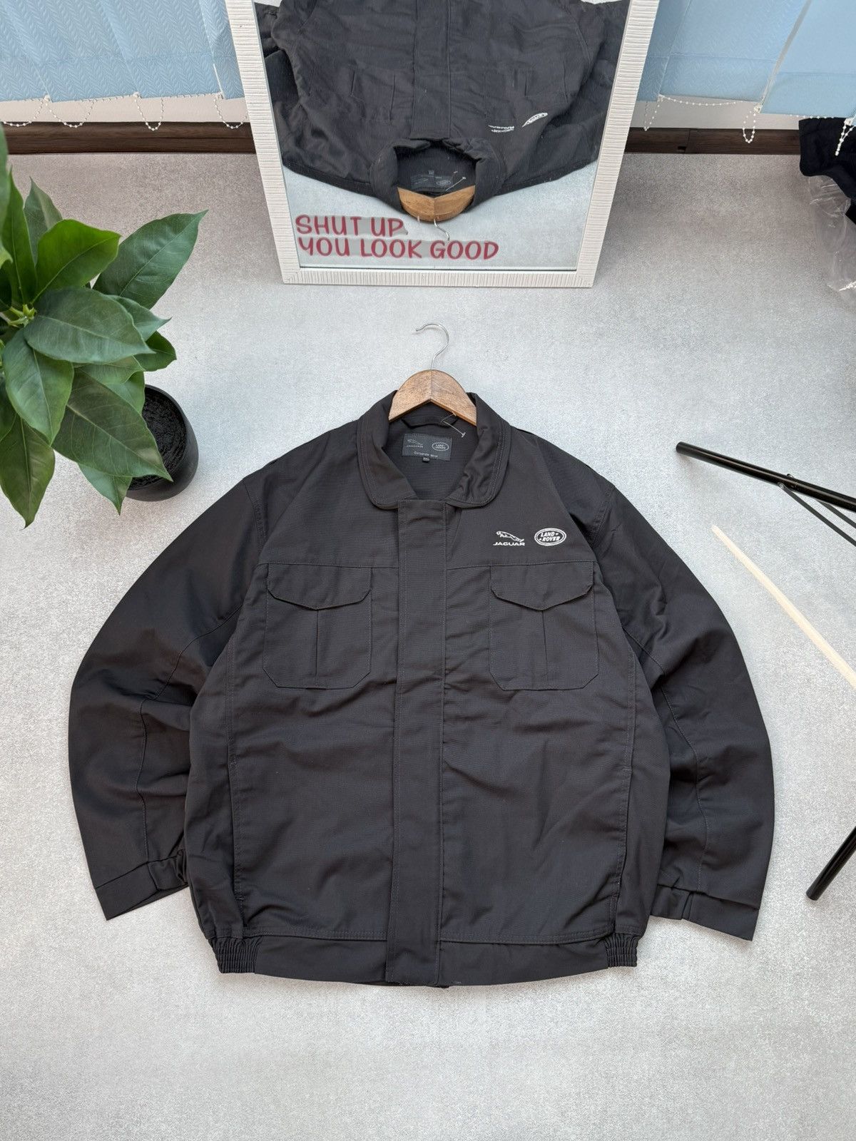 NASCAR Vintage Jaguar Land Rover Workwear Racing Jacket OverShirt Size US XXL / EU 58 / 5 - 3 Thumbnail
