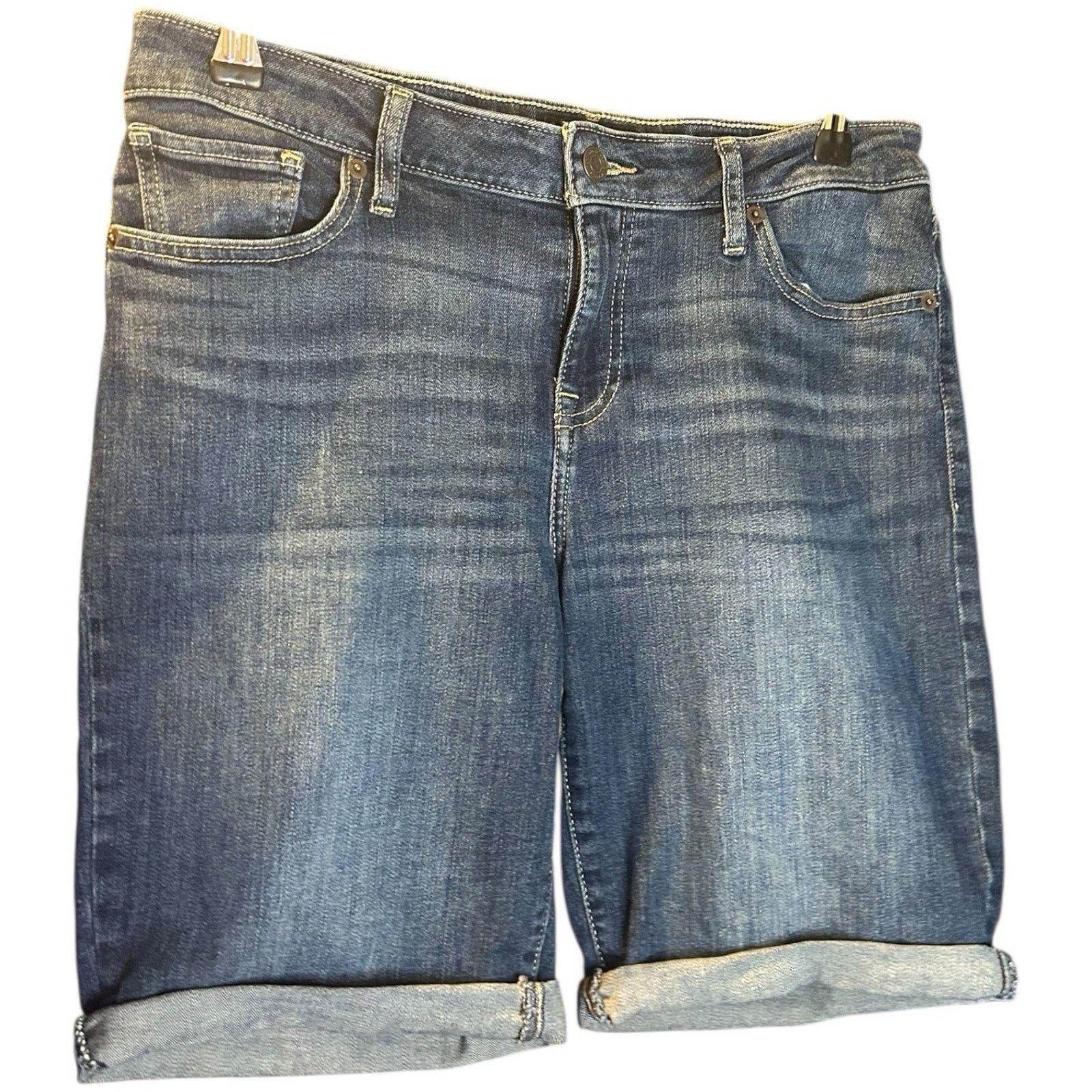 Lucky Brand Lucky Brand Women’s Dark Bermuda Denim Jean Shorts - 8/29 Size 30" / US 8 / IT 44 - 1 Thumbnail