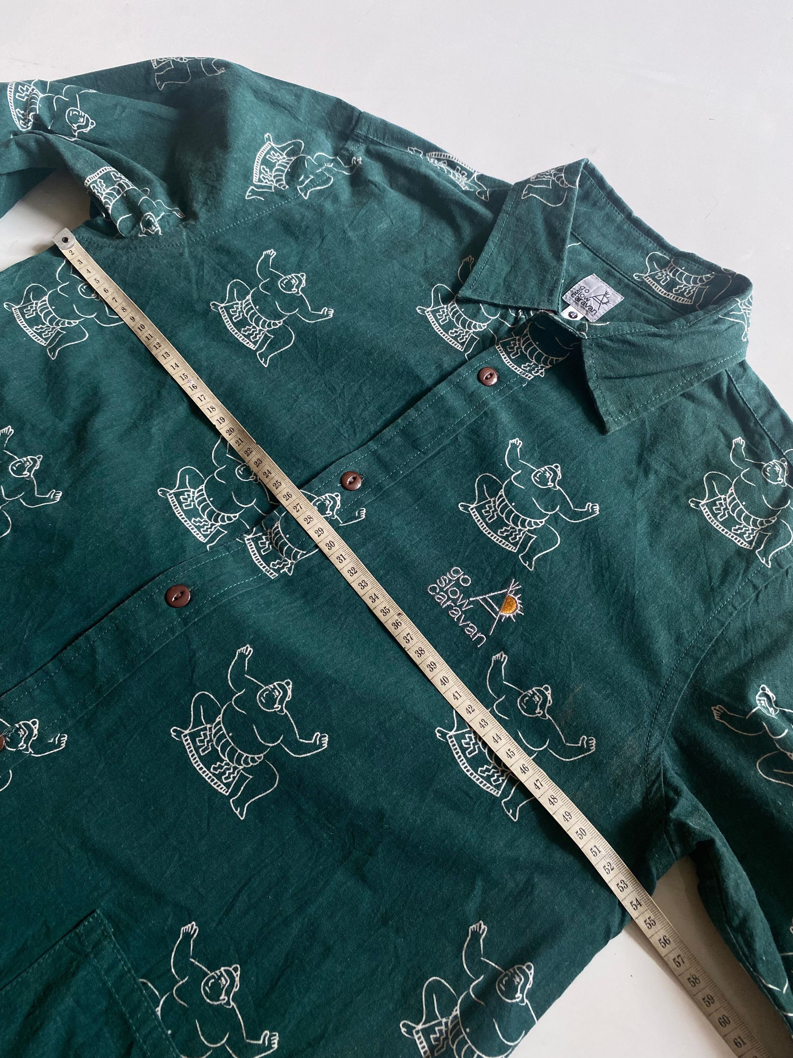 Issey Miyake Japanese Go slow caravan Sumo shirt Size US L / EU 52-54 / 3 - 2 Thumbnail