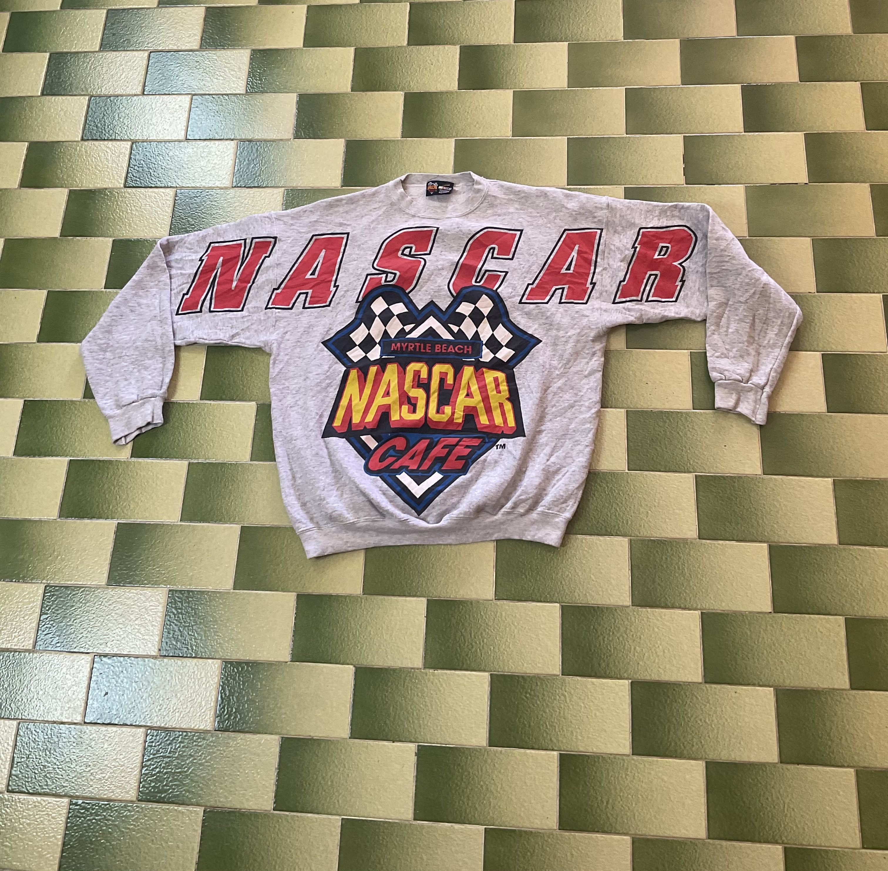NASCAR Vintage NASCAR Cafe Myrtle Beach Big Print Sweatshirt Size US L / EU 52-54 / 3 - 1 Thumbnail