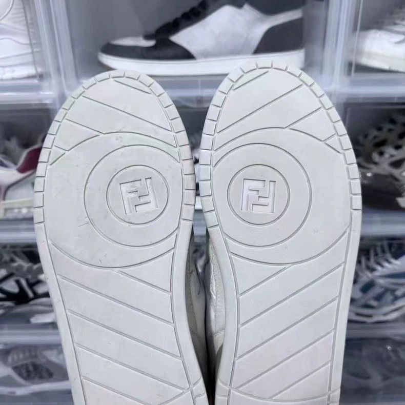 Fendi fendi lowtop sneakers in beige white-2508 Size US 11 / EU 44 - 7 Thumbnail