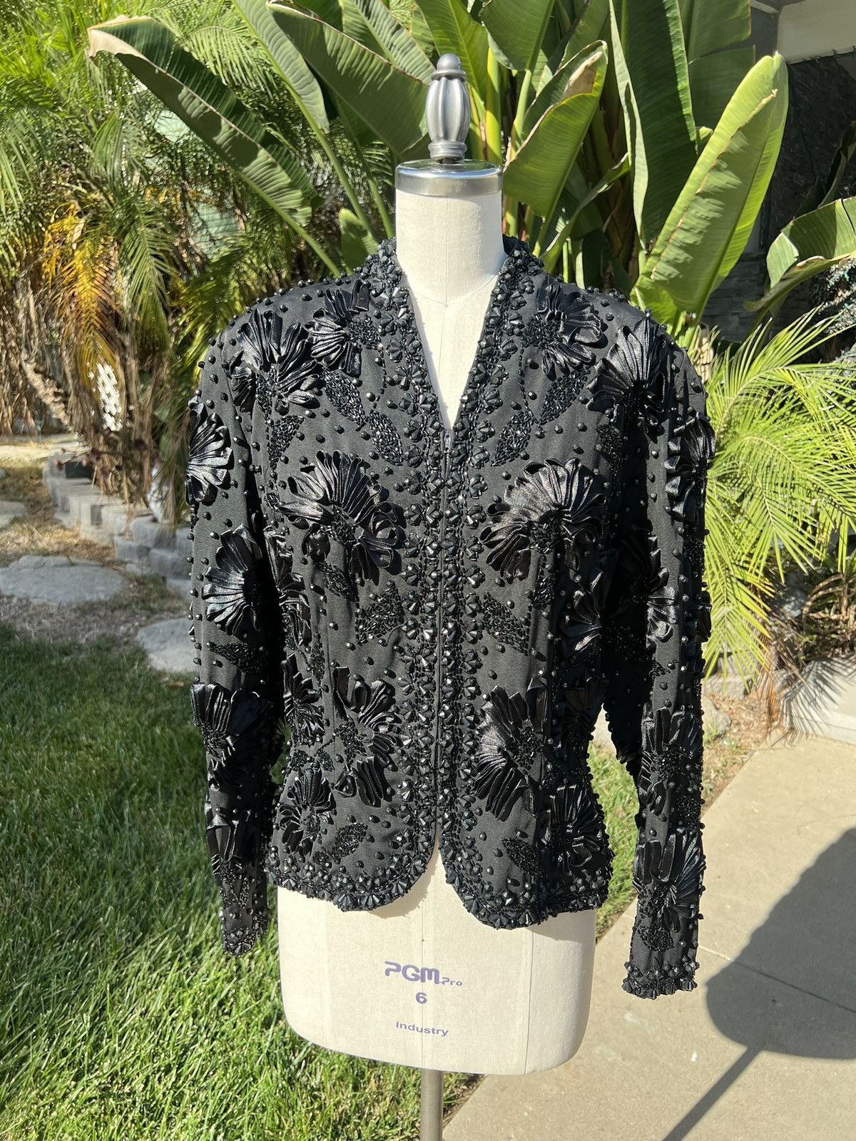 Oleg Cassini Black Tie Oleg Cassini Beaded Jacket Size XL / US 12-14 / IT 48-50 - 1 Thumbnail