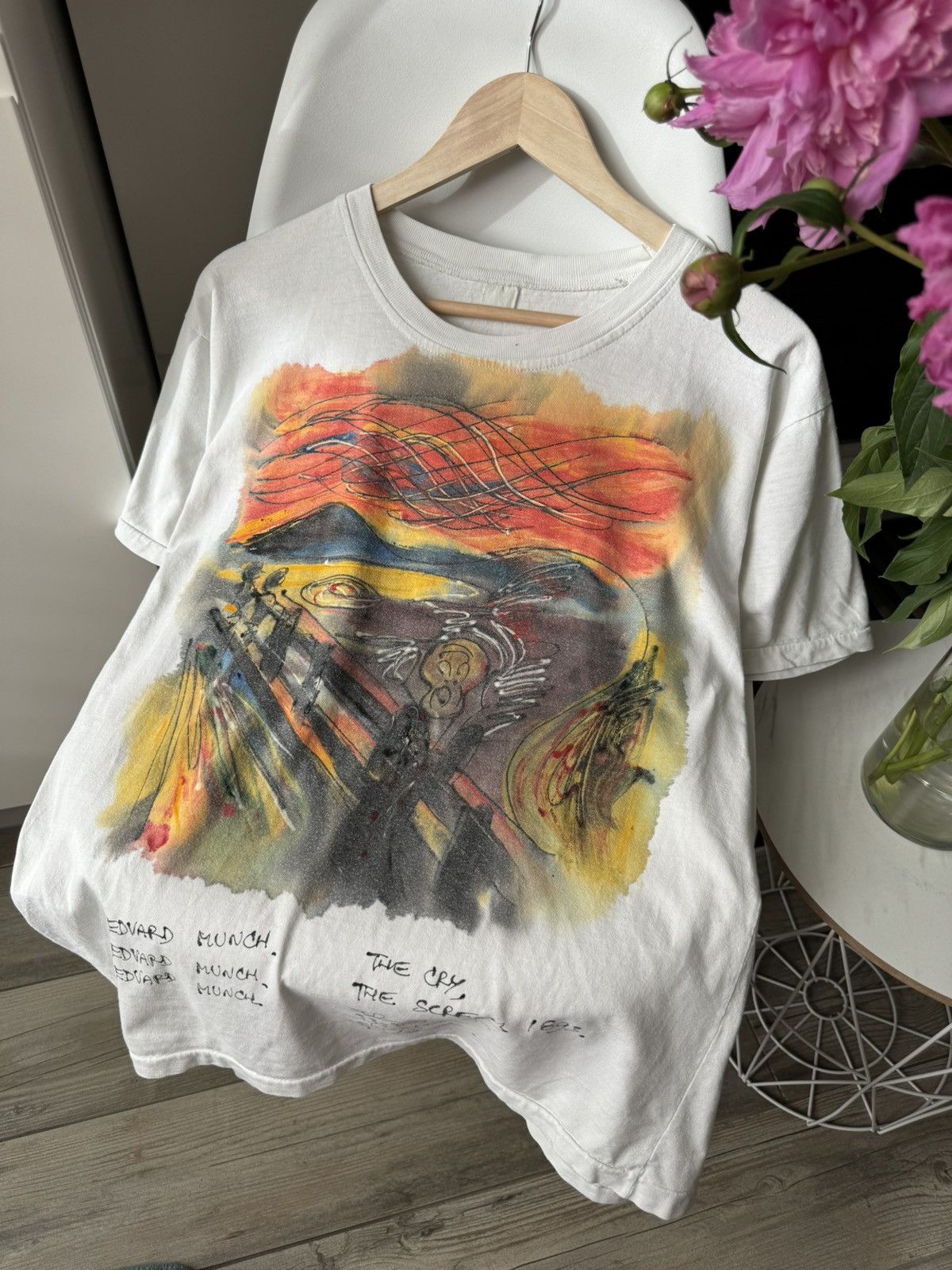 Handmade × Vintage Edvard Munch The Cry The Scream 1893 Vintage T Shirt Size US M / EU 48-50 / 2 - 3 Thumbnail