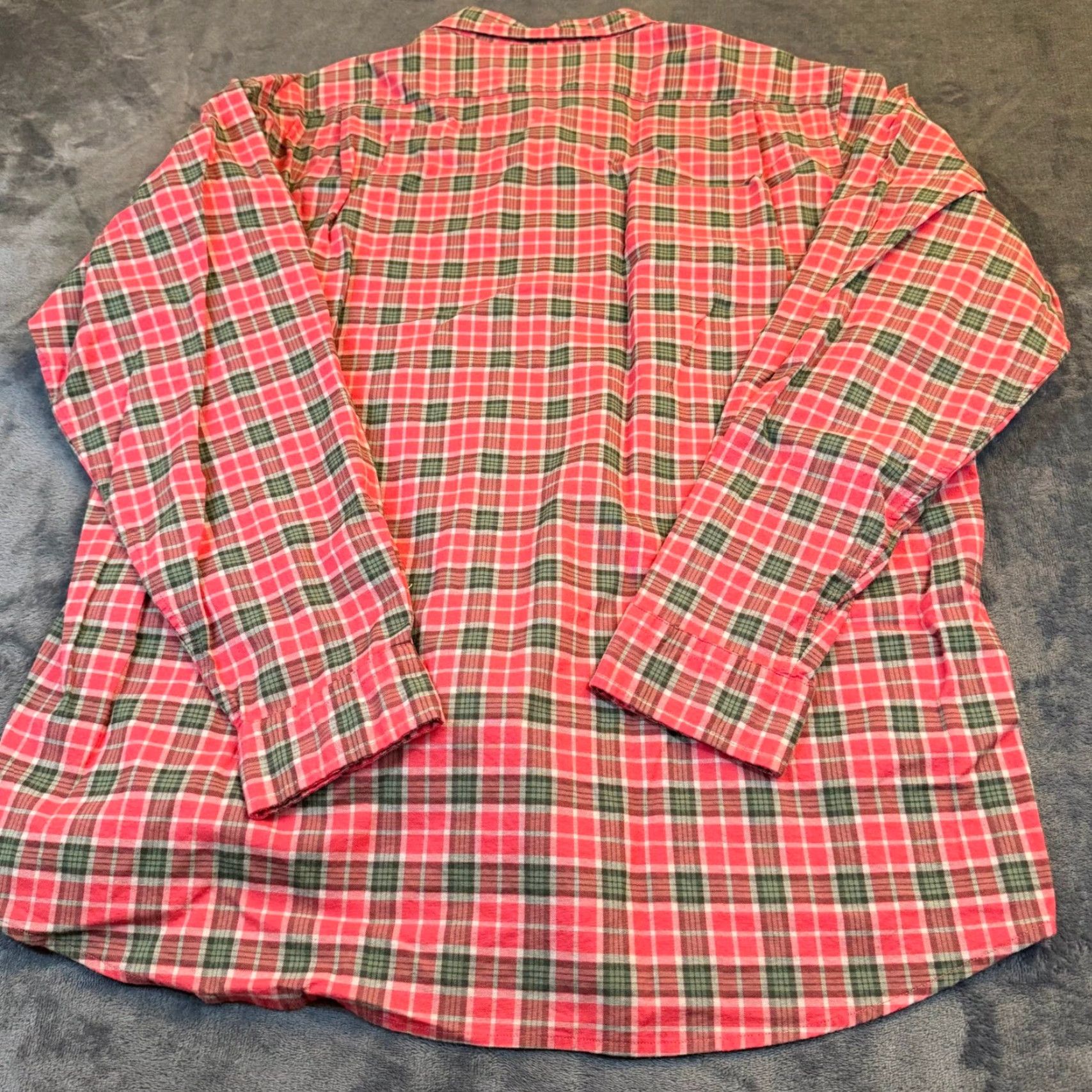 Cremieux Cremieux Shirt Mens XL Slim Fit Stretch Oxford Plaid Button-Down Red Multicolor University Preppy Casual Business Size US XL / EU 56 / 4 - 5 Thumbnail