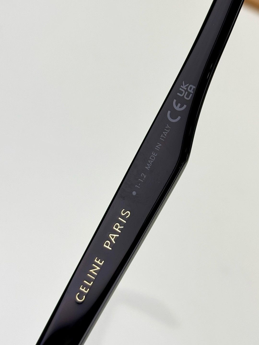Celine CELINE Black Cat-Eye Sunglasses – Elegant and Timeless Size ONE SIZE - 5 Thumbnail