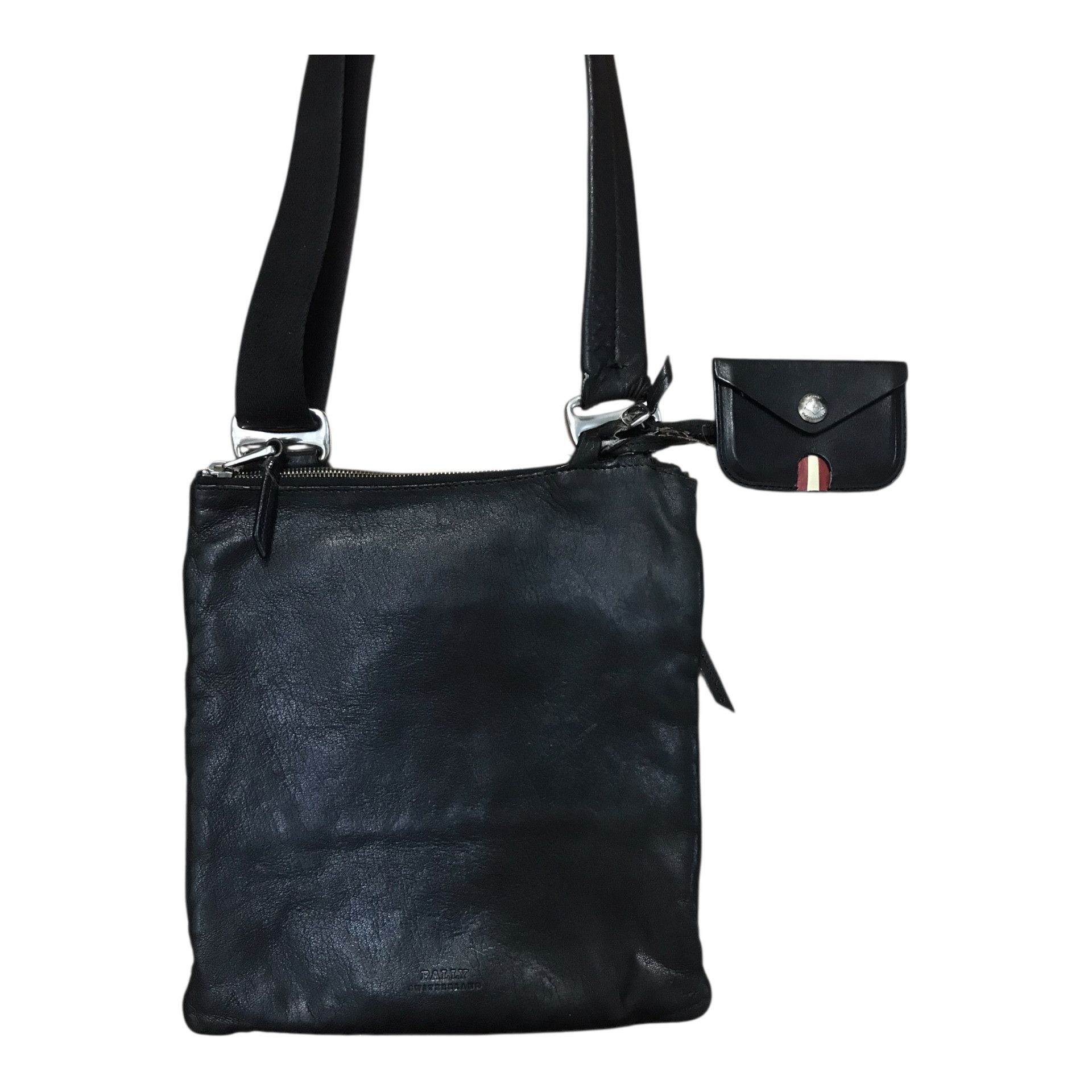 Bally Bally Genuine Leather Black Sling Bag Size ONE SIZE - 4 Thumbnail