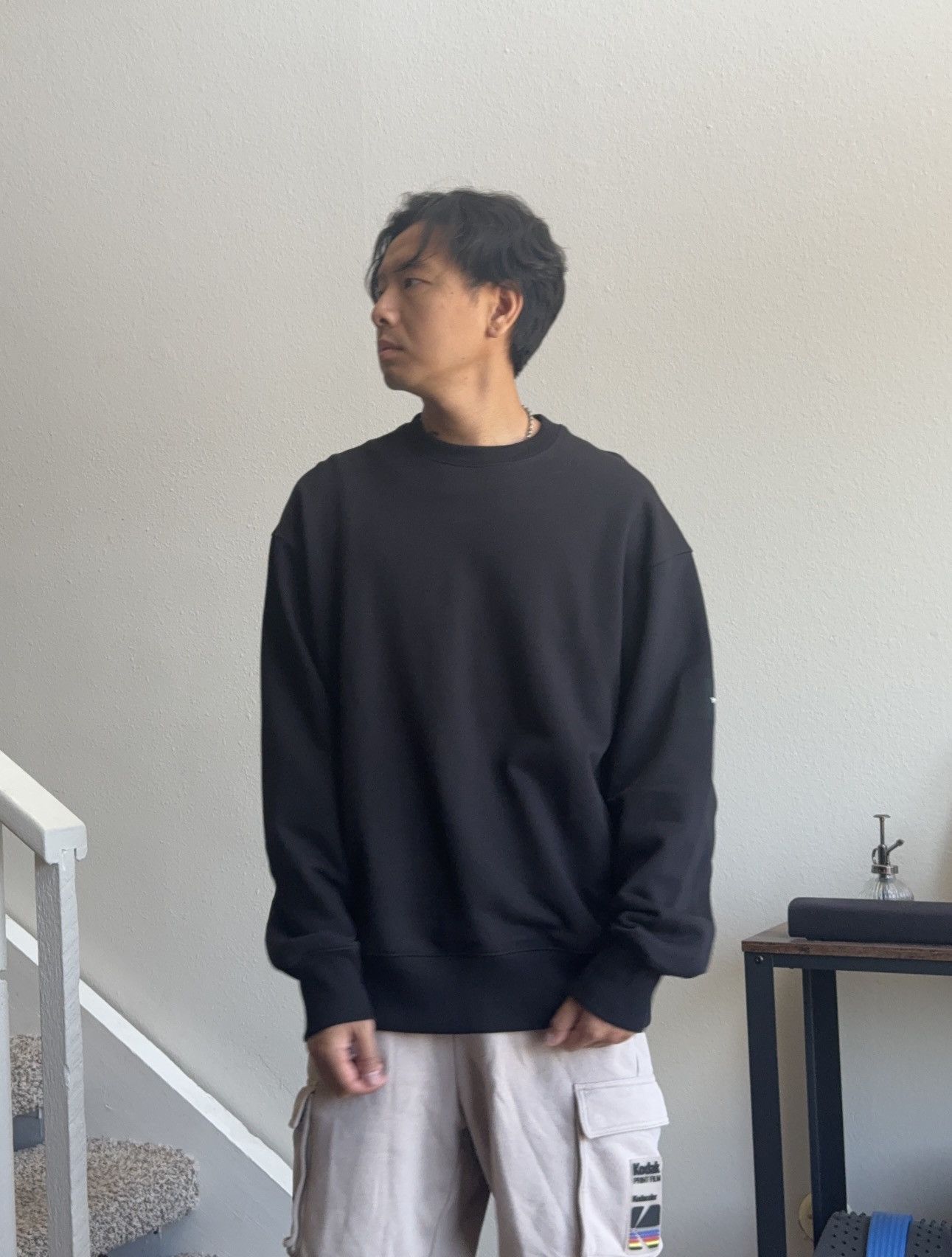 Y-3 Y-3 Black Crewneck Sweatshirt Size US S / EU 44-46 / 1 - 7 Thumbnail