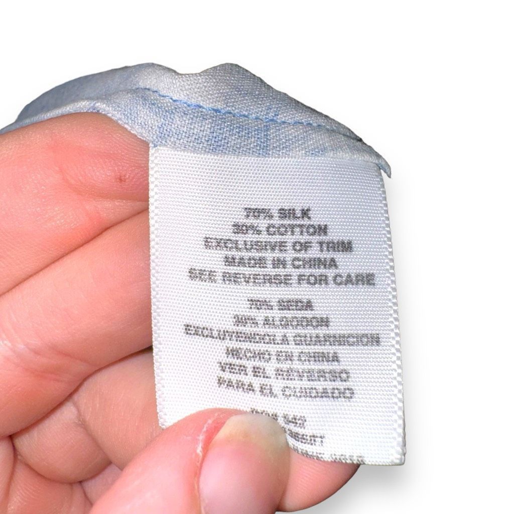 Nat Nast Rare Nat Nast South Pacific Blue Silk Camp Collar Silk Butto Size US L / EU 52-54 / 3 - 8 Thumbnail