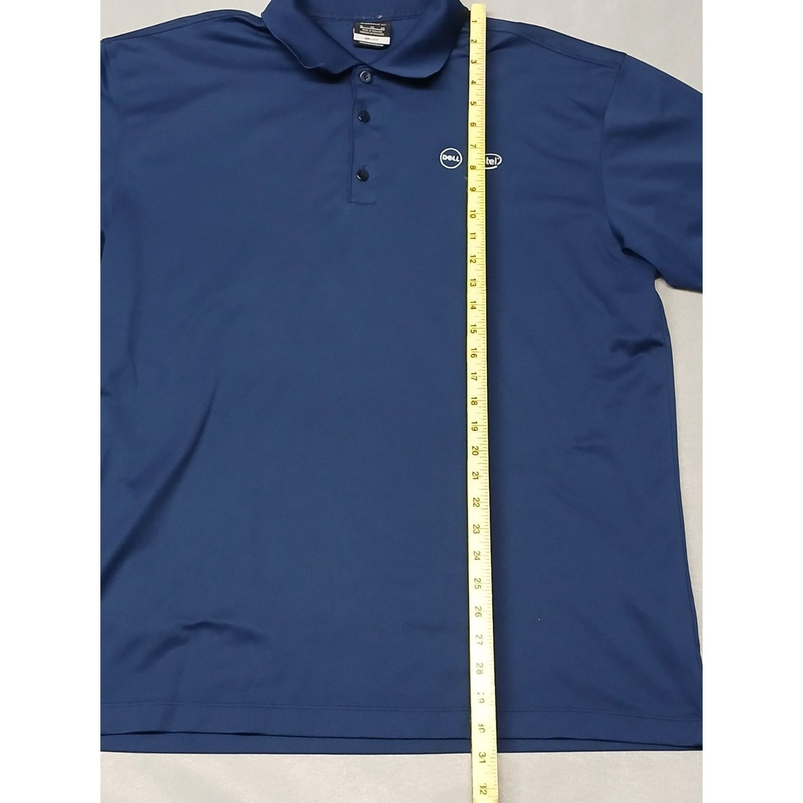 Nike Nike Golf Dri-Fit (XL) Navy Blue Button Collar Shirt Size US XL / EU 56 / 4 - 2 Thumbnail
