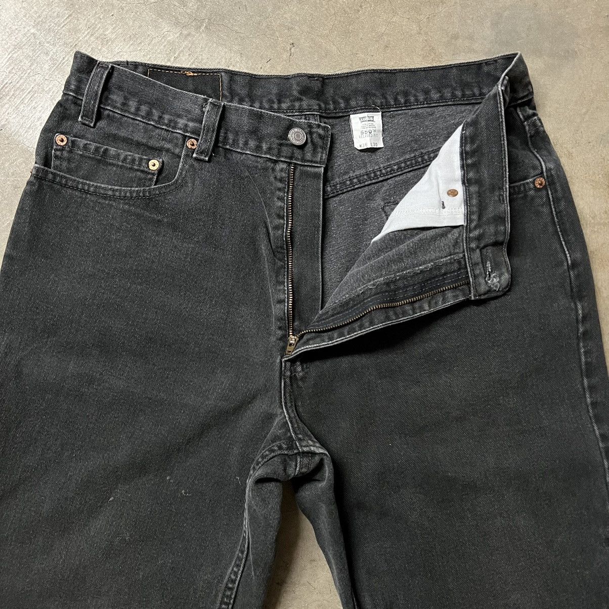 Levi's × Levi's Vintage Clothing × Vintage Vintage Levi’s 550 High-Waisted BLACK Denim Jeans Size US 36 / EU 52 - 6 Thumbnail