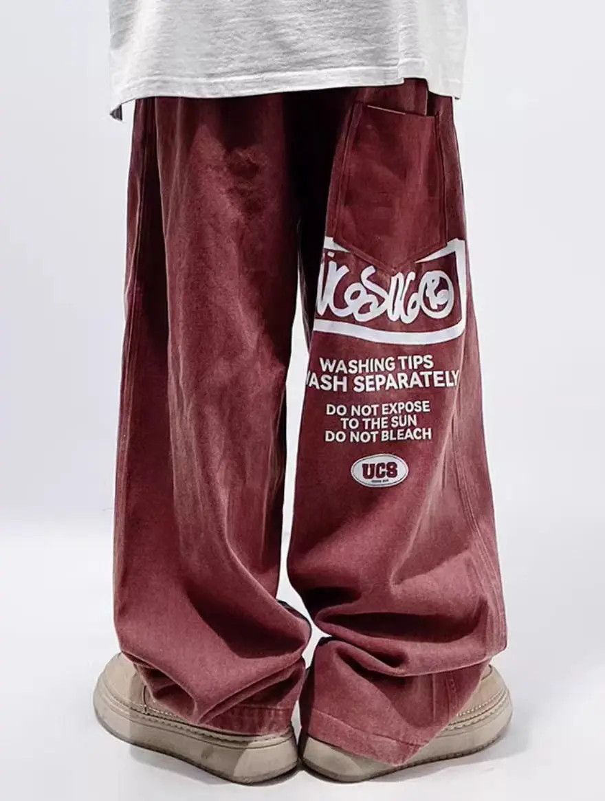 Japanese Brand × Jean Loose Retro Hip Hop Harajuku Street Pants Size US 32 / EU 48 - 2 Thumbnail