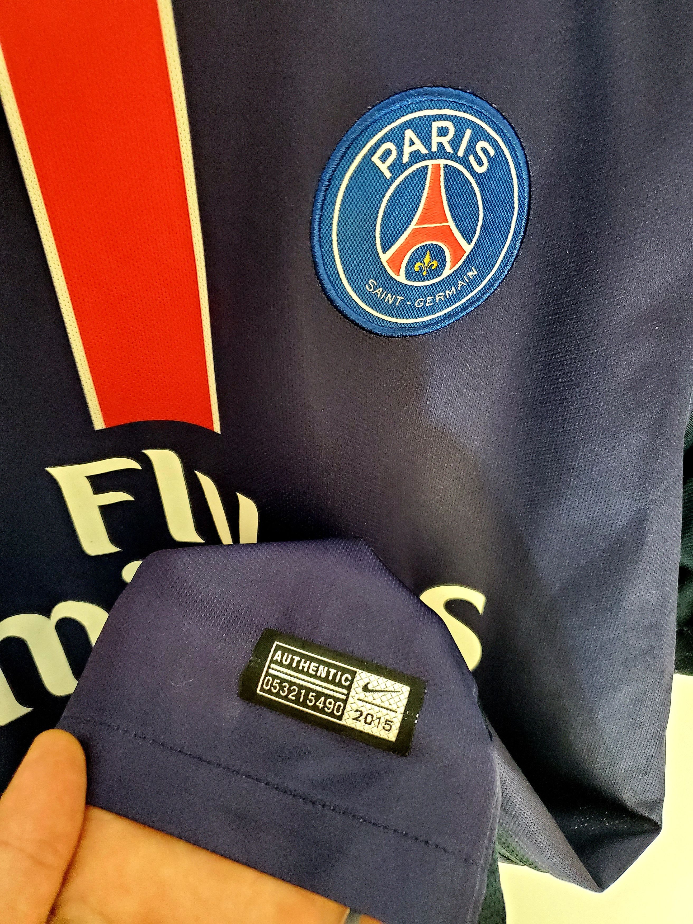 Nike PSG PARIS SAINT-GERMAIN 2015/2016 HOME perfect condition M Size US M / EU 48-50 / 2 - 4 Thumbnail