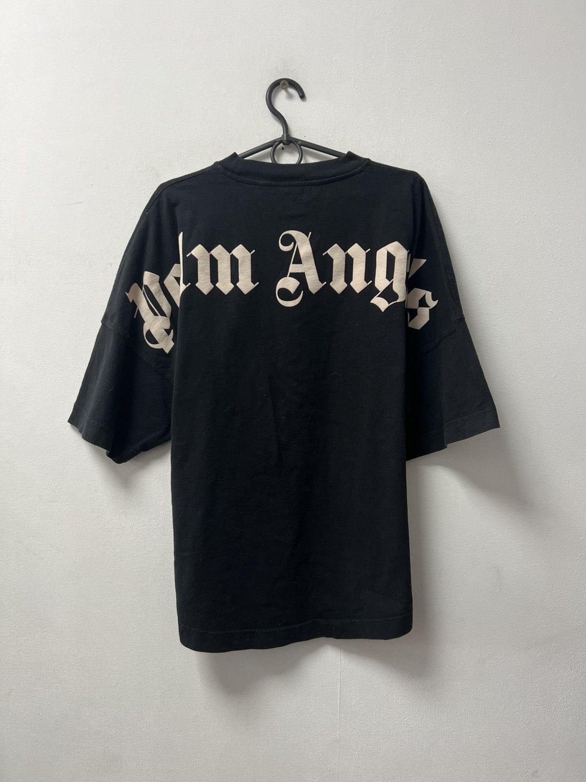 Palm Angels Palm Angels black Big logo oversize t-shirt tee Size US S / EU 44-46 / 1 - 1 Thumbnail