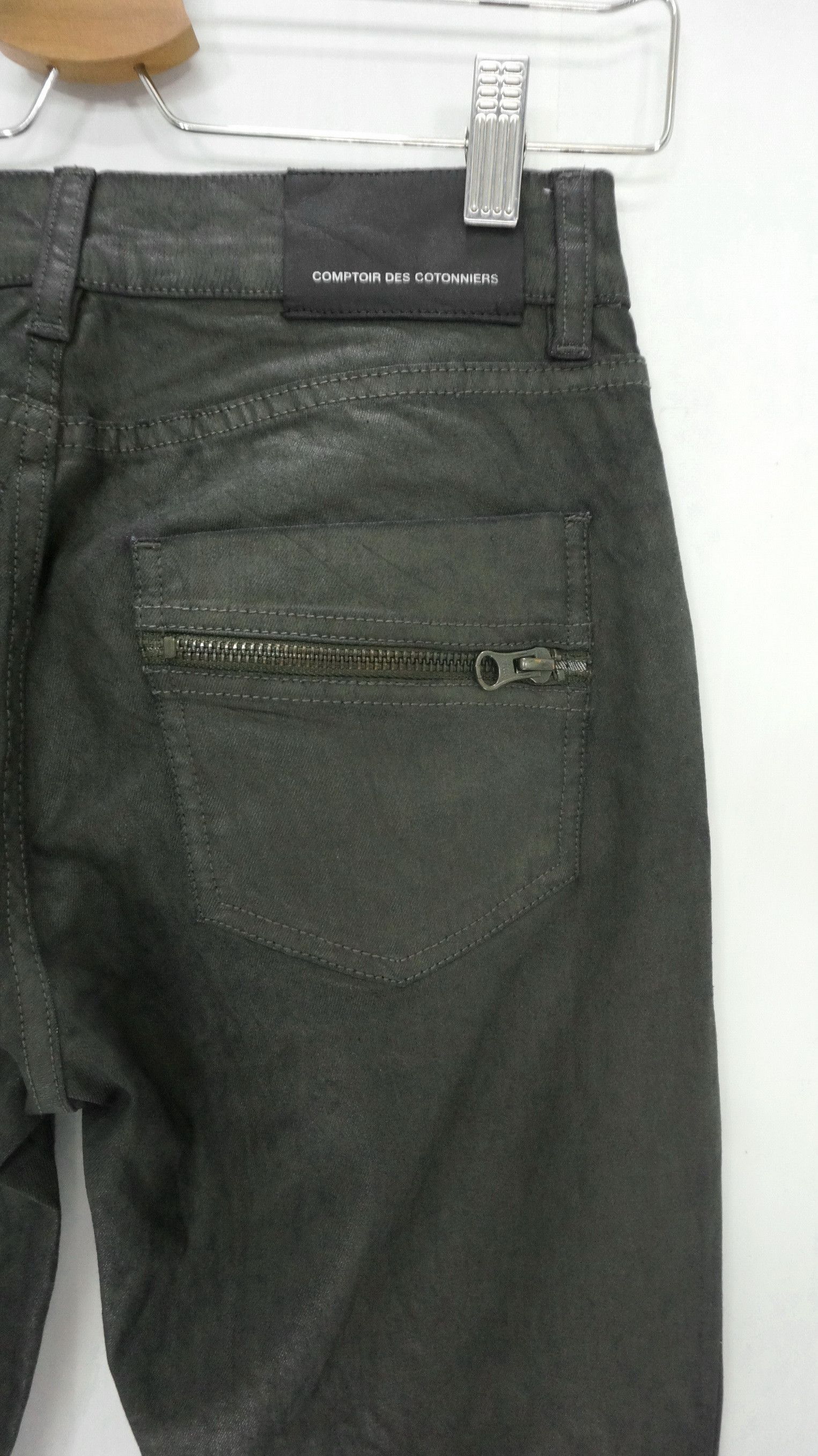 Designer 🔥 Comptoir Des Cotonniers Women's Semi wax pants Size 26" / US 2 / IT 38 - 7 Thumbnail