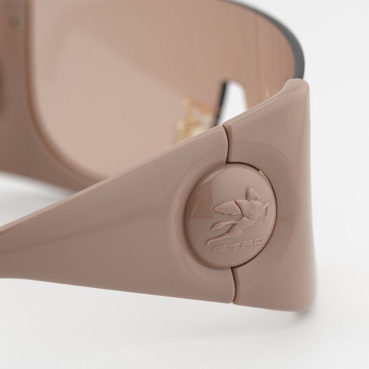 Etro Etro ETROMACARON 0FWM 2S Sunglasses Nude Shield Frame Size ONE SIZE - 11 Thumbnail