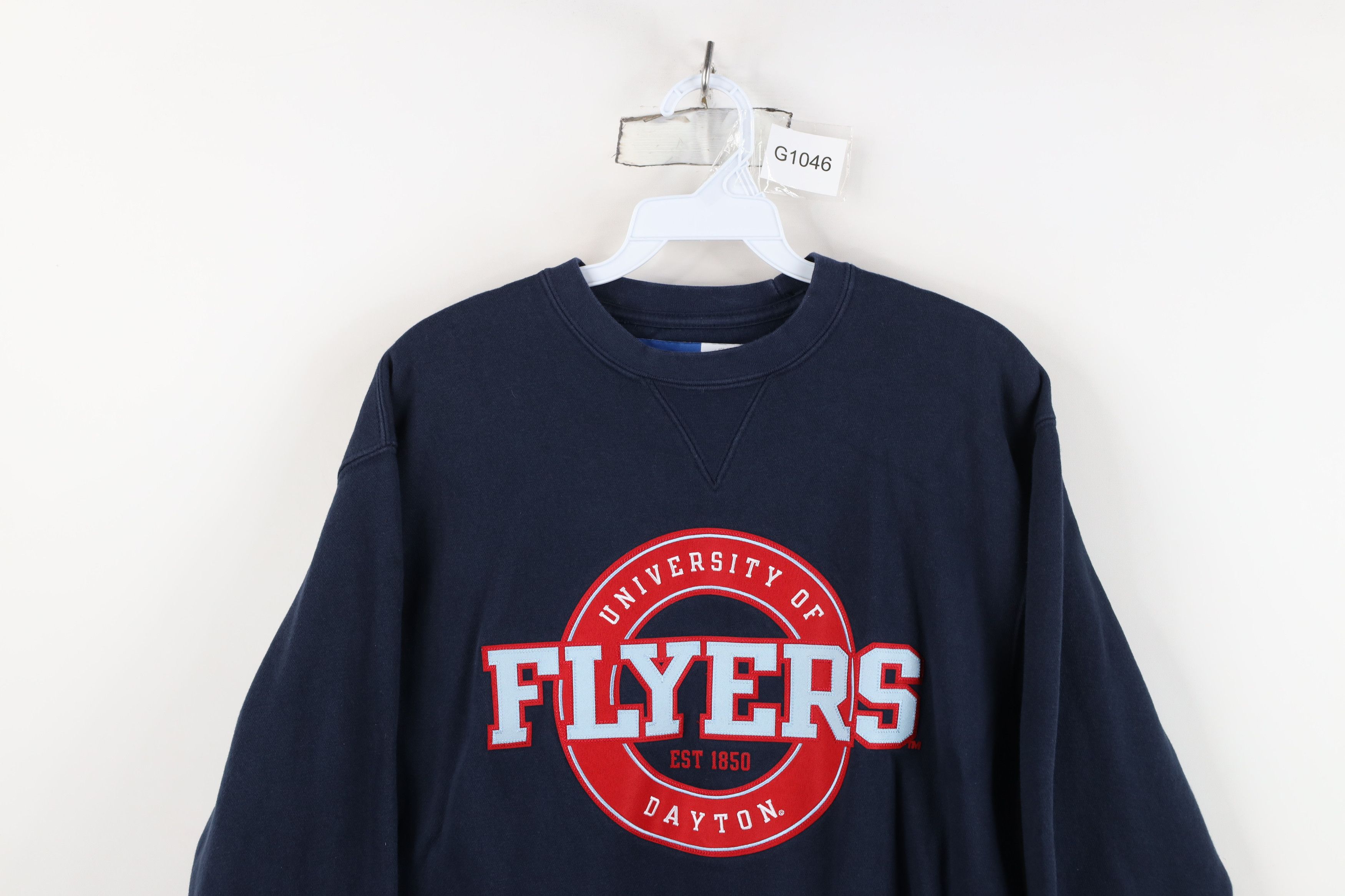 Vintage Vintage 90s Y2K University of Dayton Flyers Sweatshirt Blue Size S / US 4 / IT 40 - 2 Thumbnail