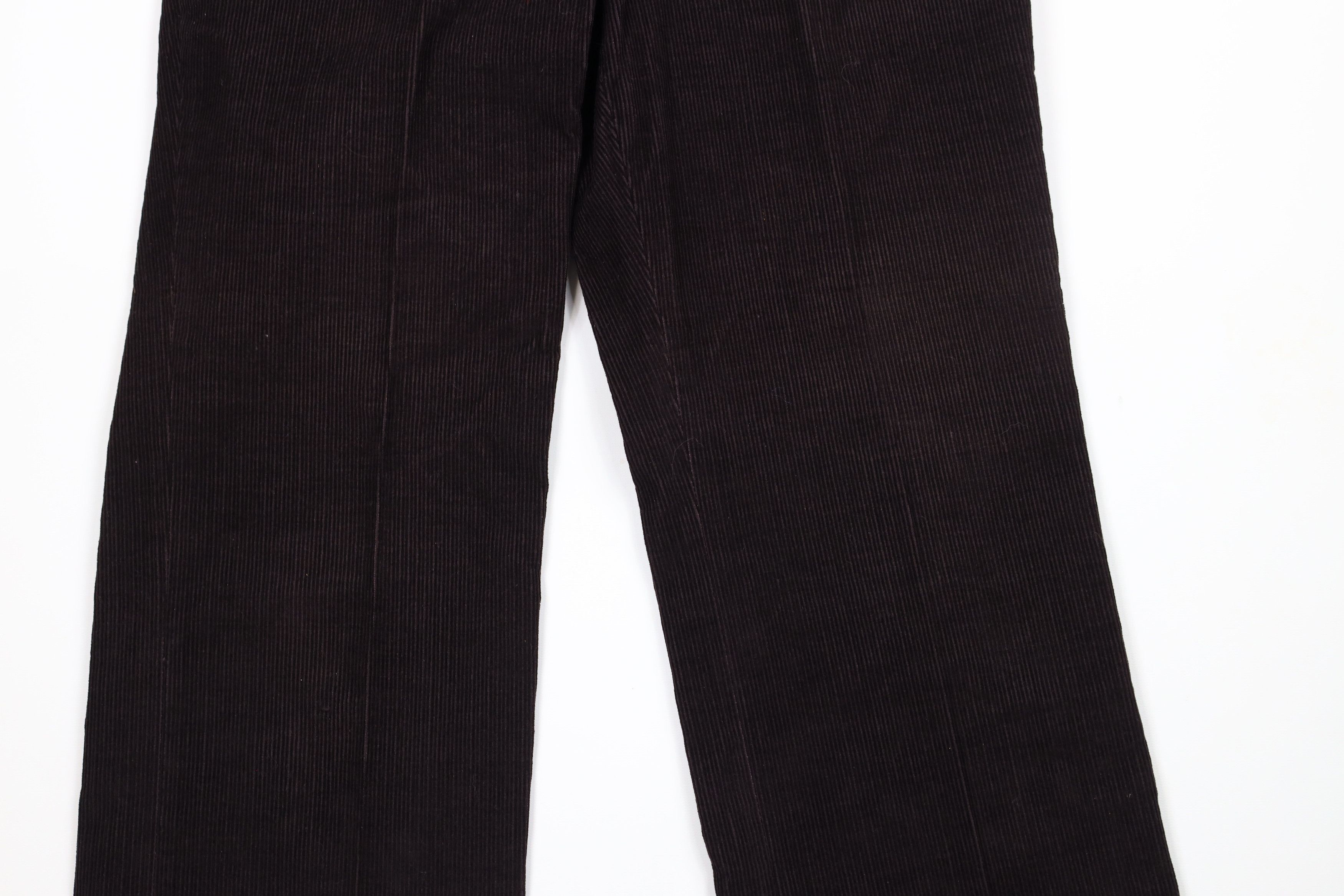 Vintage Vintage 70s Streetwear Bell Bottoms Corduroy Pants Brown USA Size US 32 / EU 48 - 3 Thumbnail