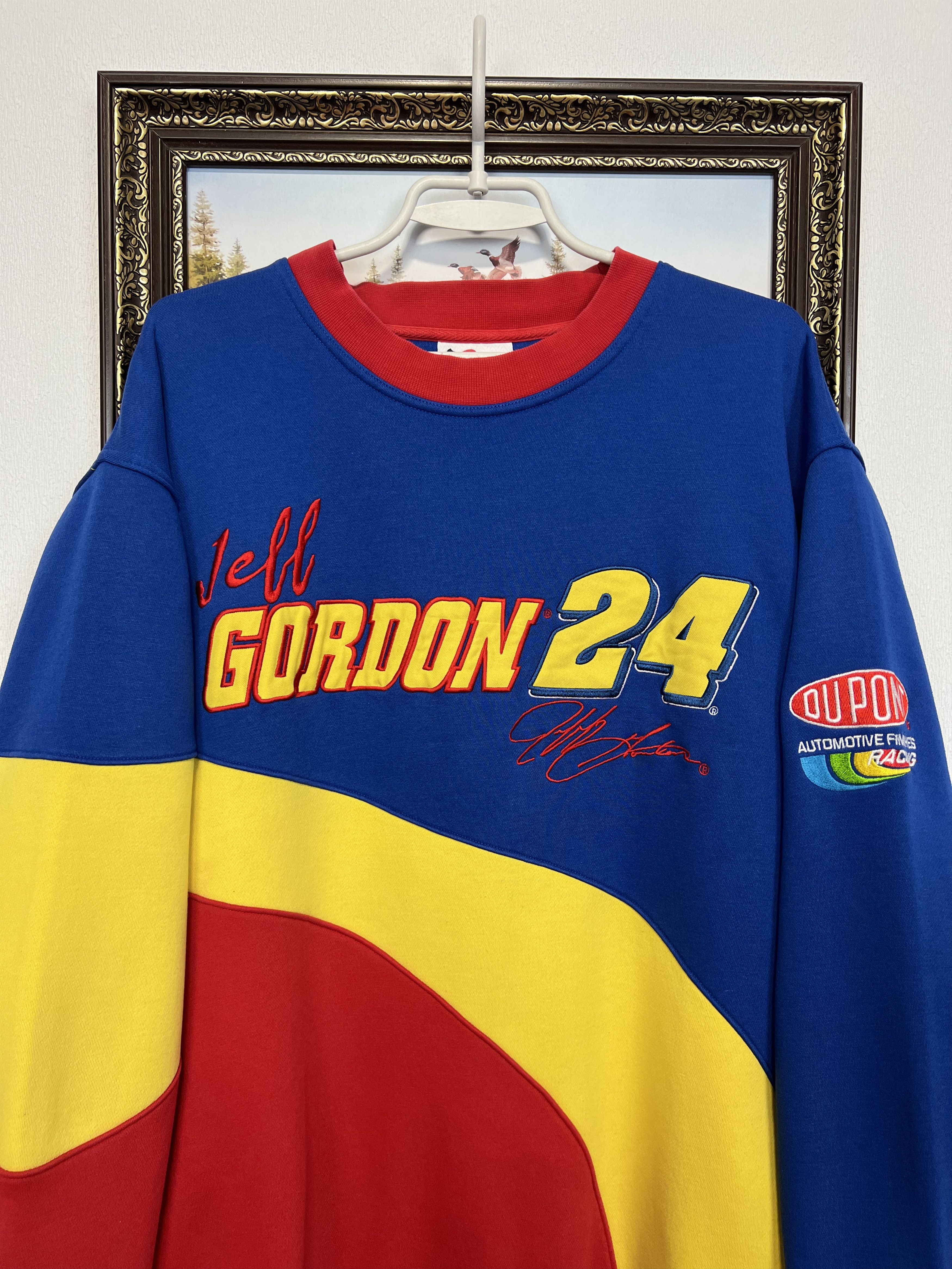 Vintage Jeff Gordon DuPont Rainbow Crewneck Sweatshirt Racing Rare Size US L / EU 52-54 / 3 - 2 Thumbnail