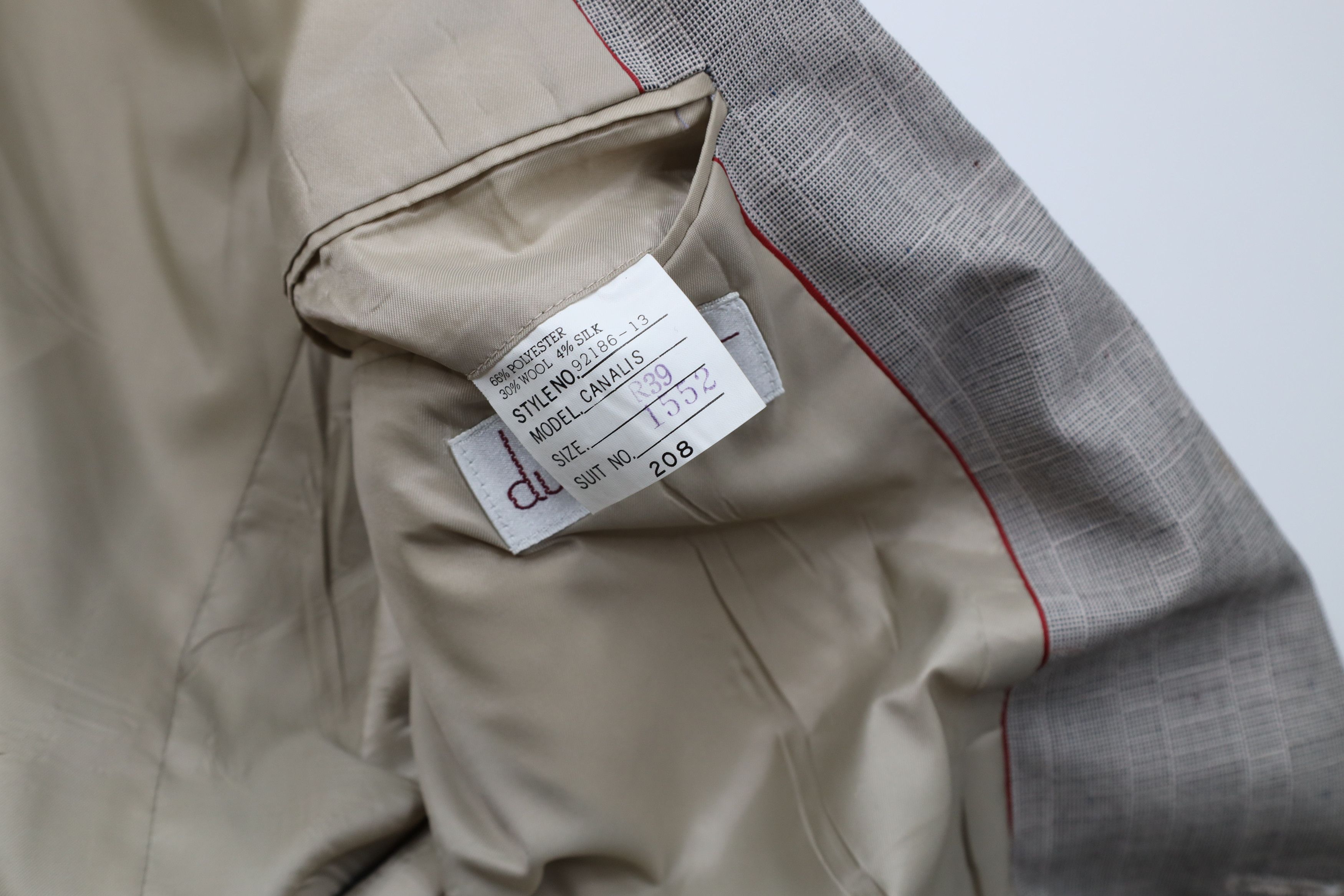 Vintage Vintage 80s 2 Piece Atomic Fleck Double Breasted Suit Size 40R - 3 Thumbnail