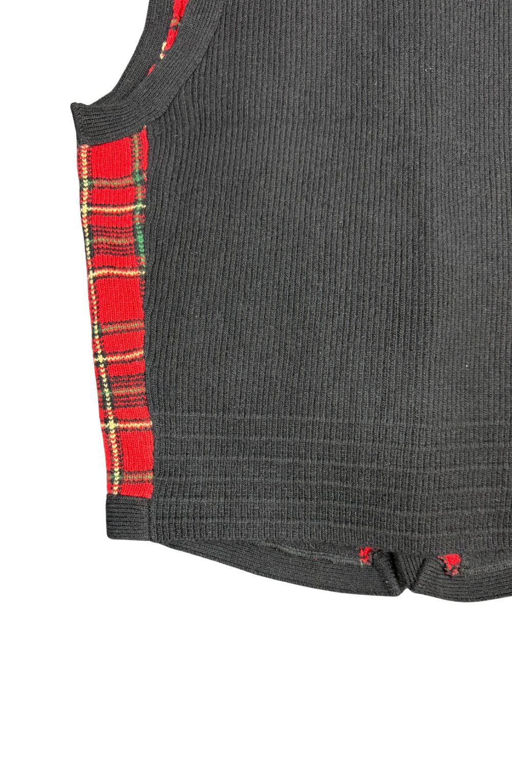 Polo Ralph LaurenTartan Wool Knit Vest Black / Royal Stewart image 5