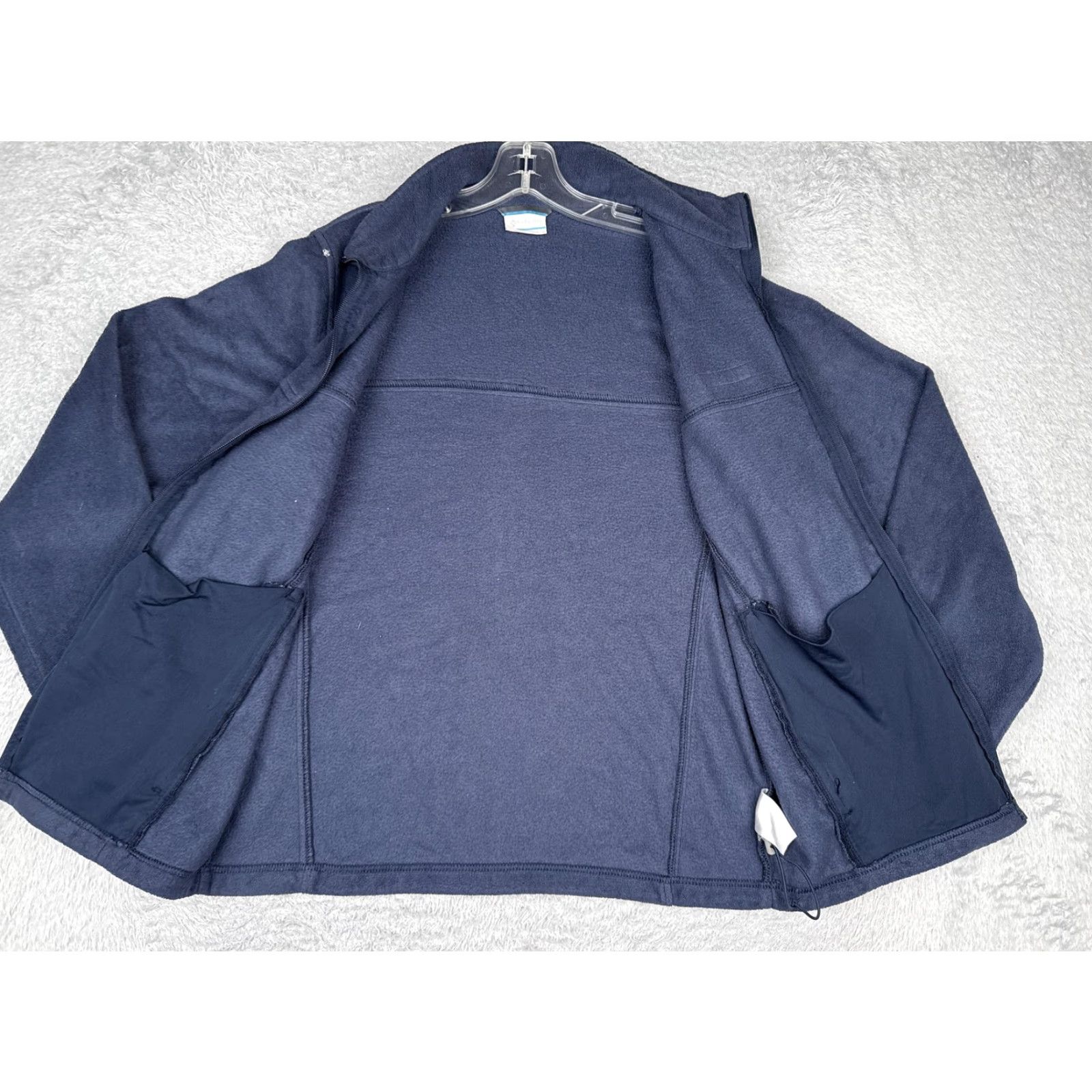 Vintage Columbia Fleece Jacket Women Medium Navy Blue Full Zip Outdoor XM3572 Jacket Size M / US 6-8 / IT 42-44 - 2 Thumbnail