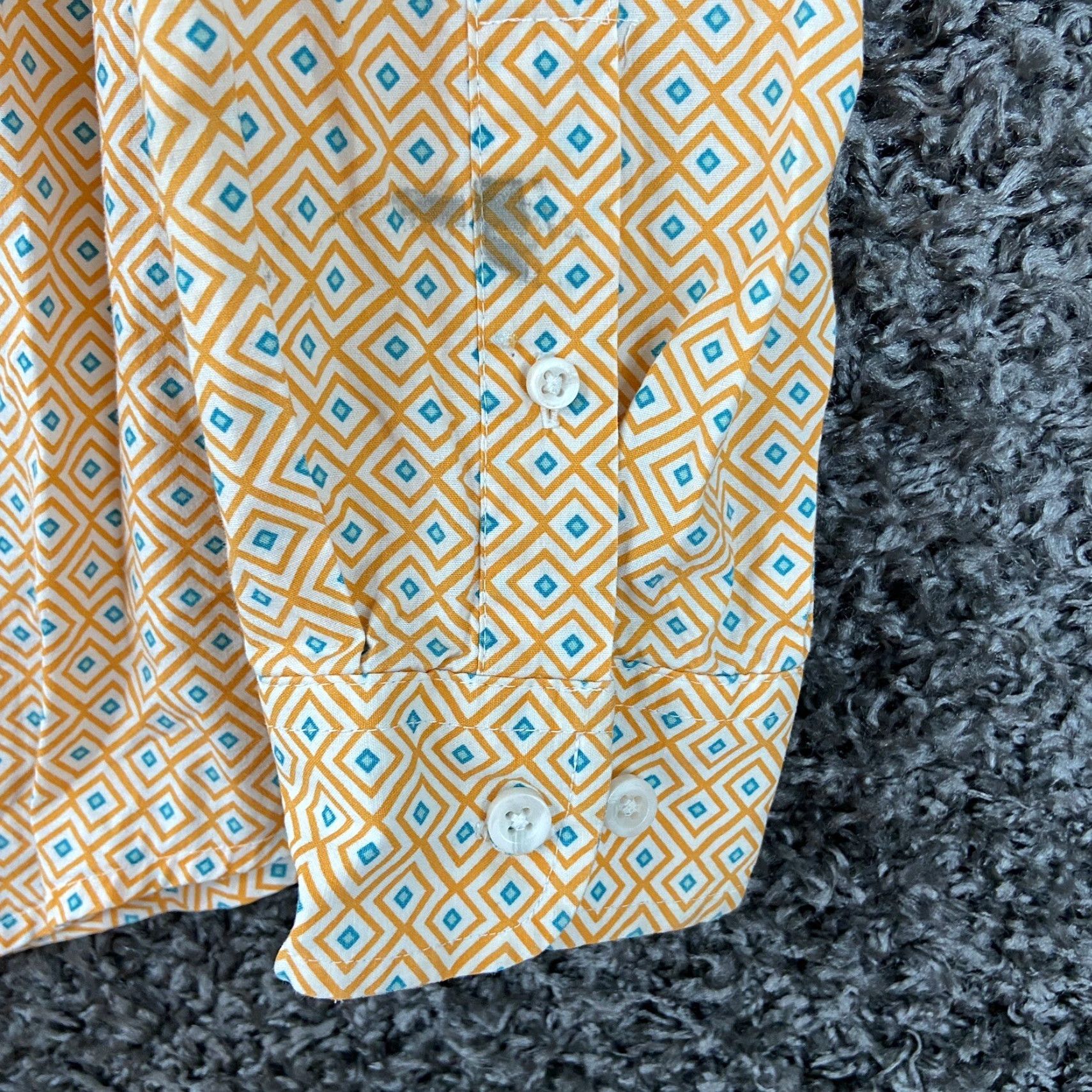 Wrangler VINTAGE Wrangler 20X Competition Advance Comfort Button-Up Shirt Men Long Sleeve L Yellow Men Size US L / EU 52-54 / 3 - 3 Thumbnail