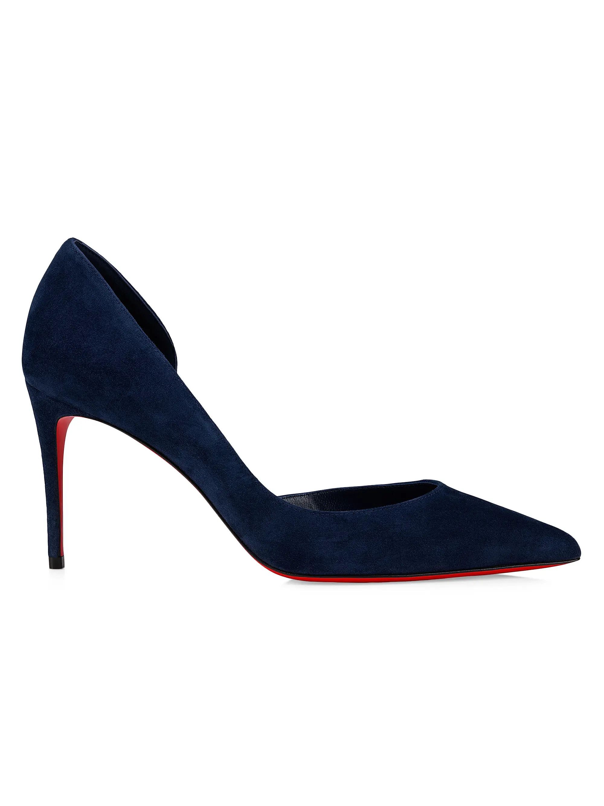 Christian Louboutin os11x0126 Iriza Veau Velours 85mm Pumps in Blue Size US 7 / IT 37 - 1 Thumbnail