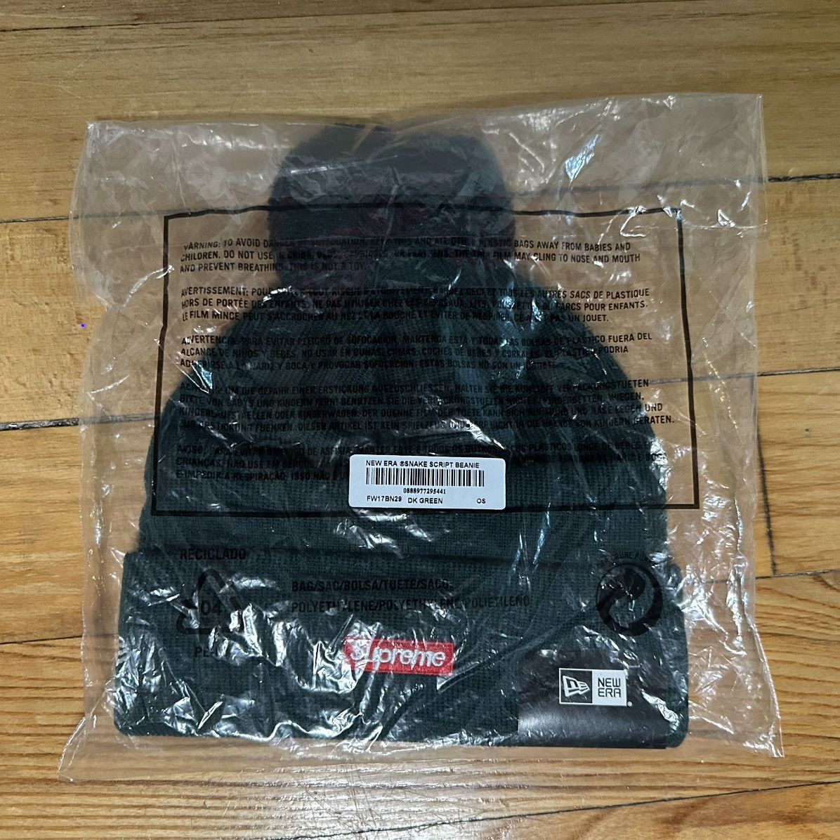 Supreme SUPREME FW17 New Era Snake Script Beanie Size ONE SIZE - 3 Thumbnail