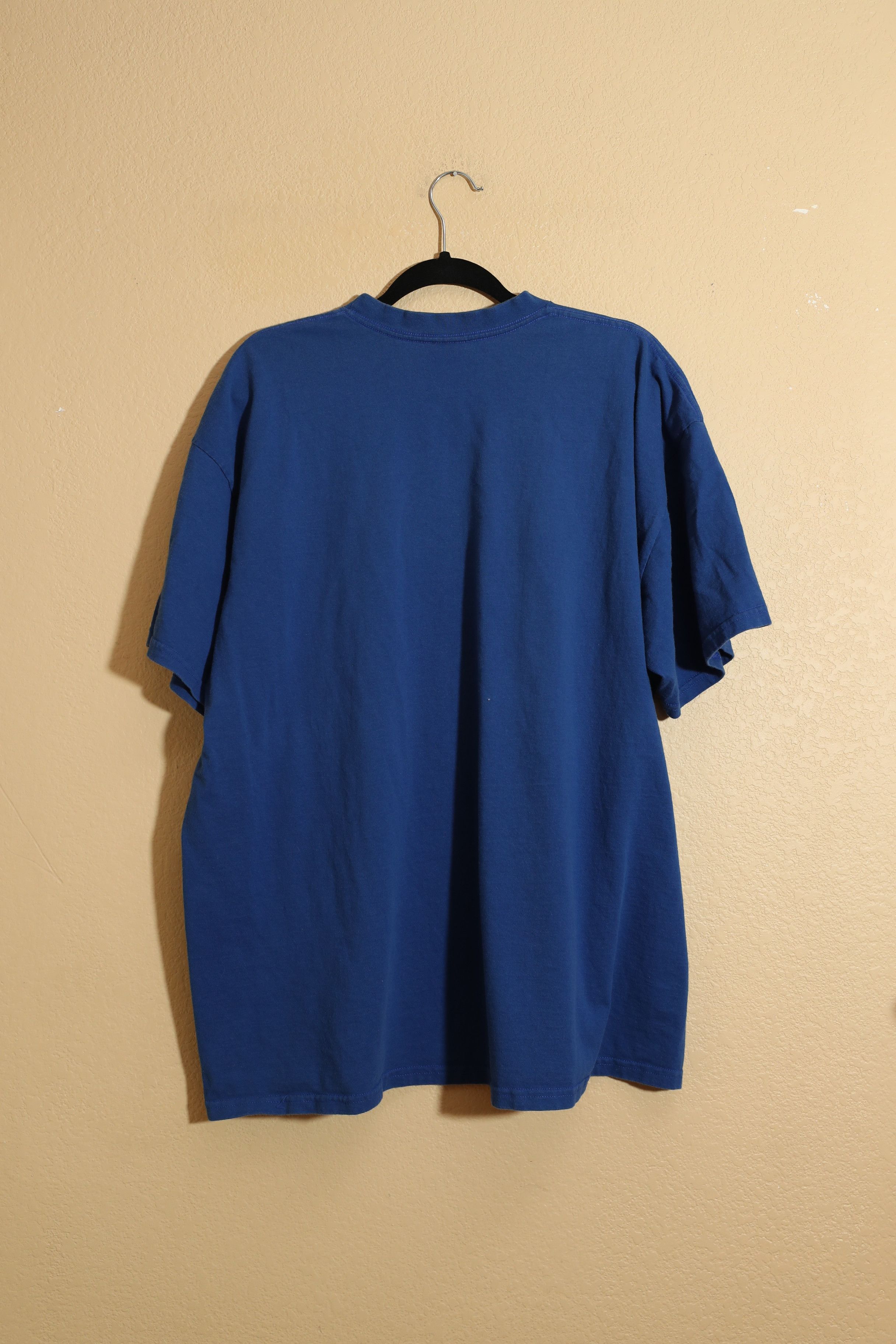 Nike Vintage Y2K Nike Blue Mini Swoosh Embroidered T-Shirt (XXL) Size US XXL / EU 58 / 5 - 2 Thumbnail