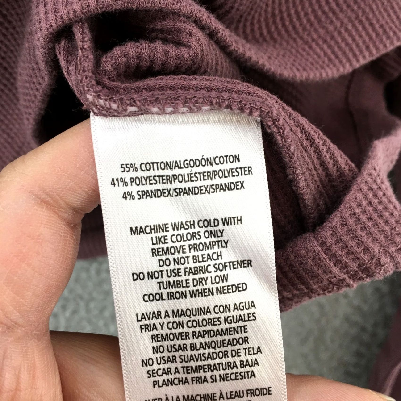 Calvin Klein Calvin Klein Turtleneck Sweater Women XL Purple Waffle Knit Pullover Long Sleeve Size XL / US 12-14 / IT 48-50 - 7 Thumbnail