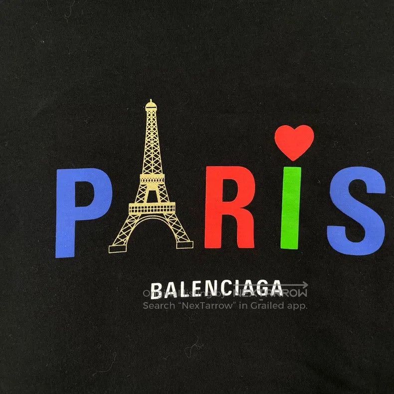 Balenciaga Balenciaga Colorful Eiffel Tower faux two-piece long-sleev Size US XS / EU 42 / 0 - 5 Thumbnail