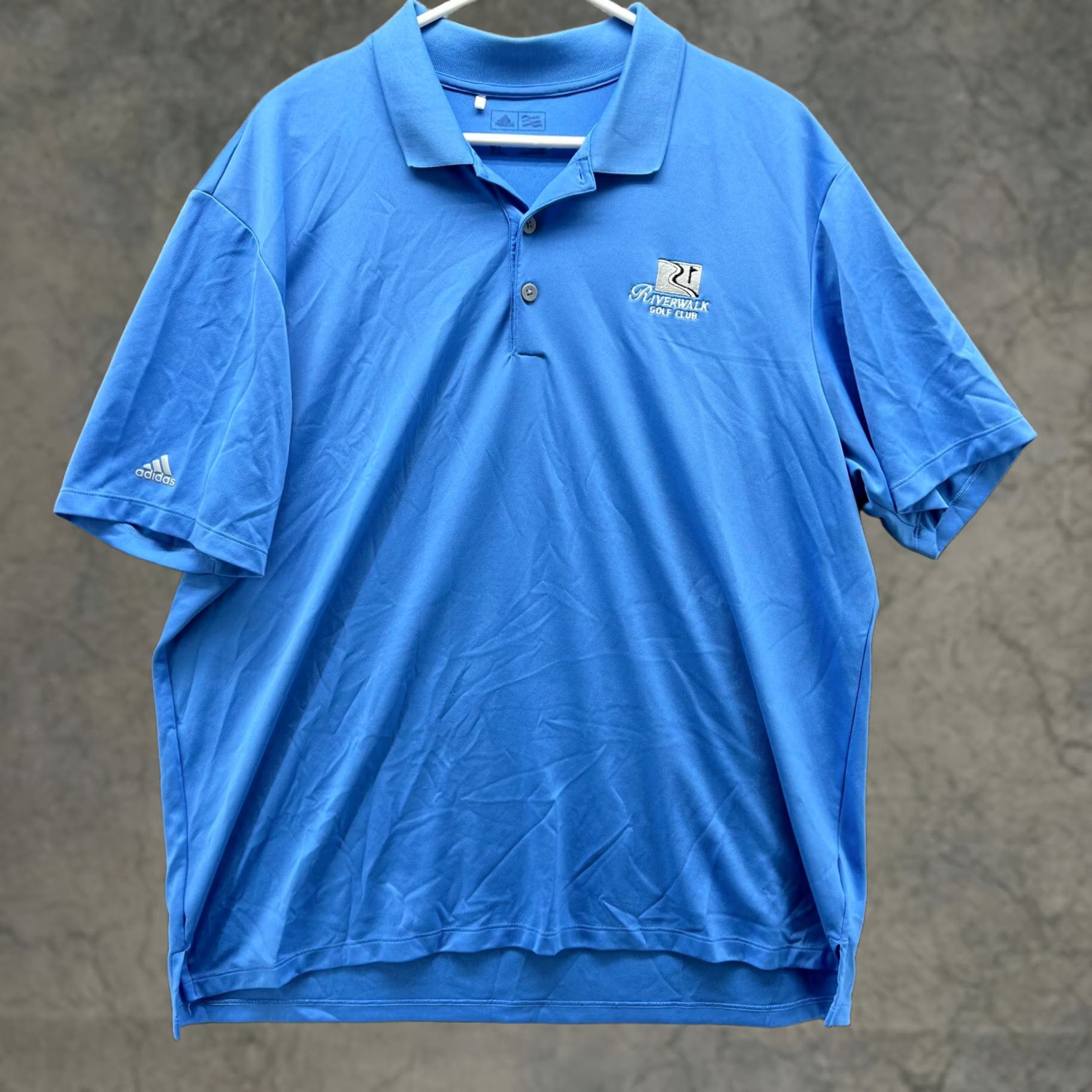 Adidas Adidas Polo Shirt Mens XL Blue Golf Club Logo Short Sleeve Collared Button Shirt Size US XL / EU 56 / 4 - 1 Thumbnail