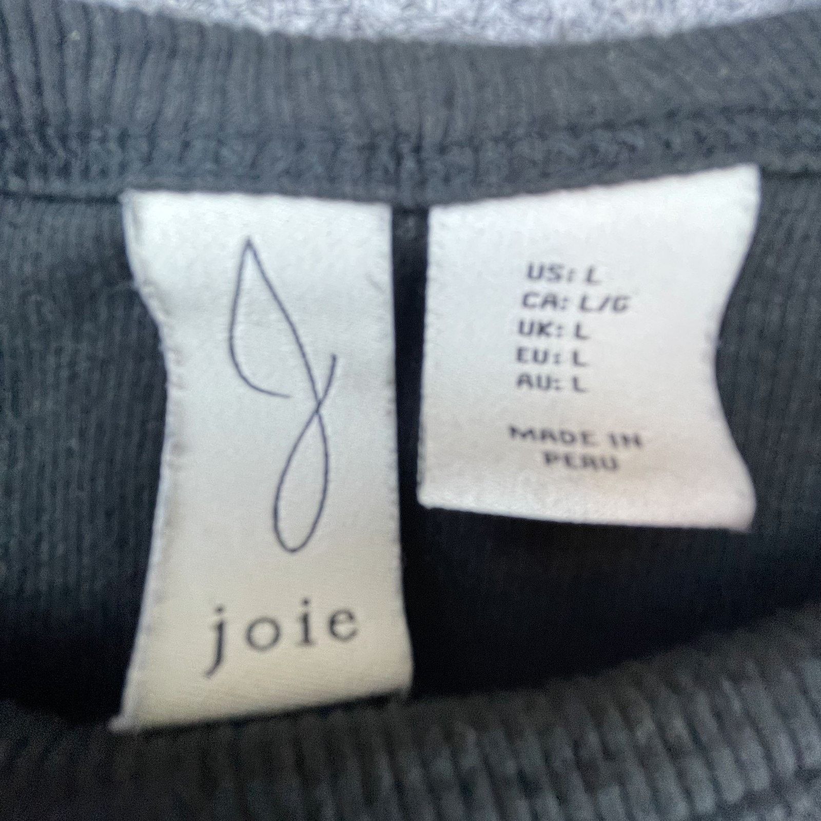 Joie Joie Tank Top Womens L Black Stretch Ribbed Cutoff Grunge Size L / US 10 / IT 46 - 2 Thumbnail