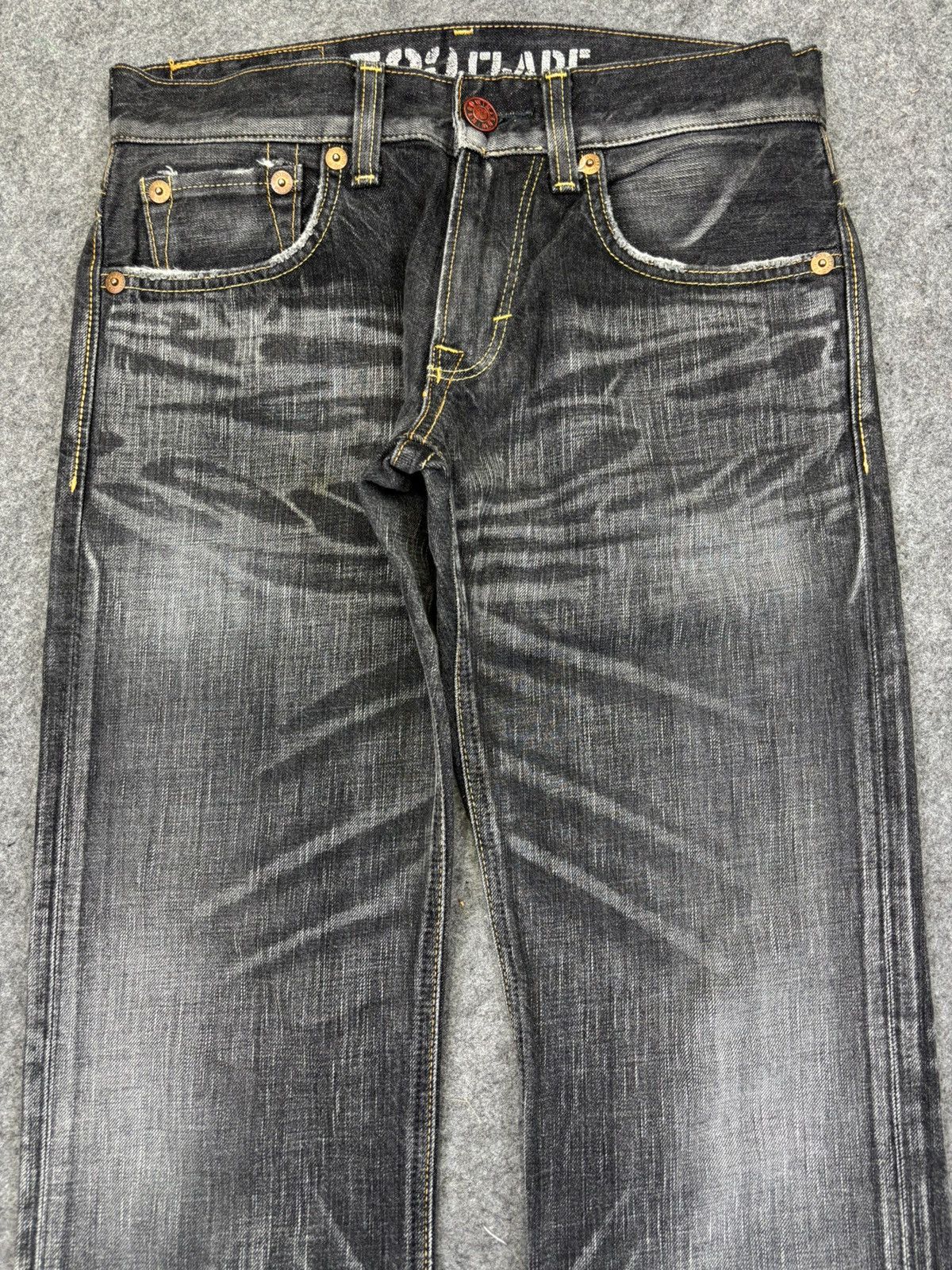 Edwin 💥Flare💥Archival Edwin 503 Chaos Fades Black Denim K15 Size US 31 - 6 Thumbnail